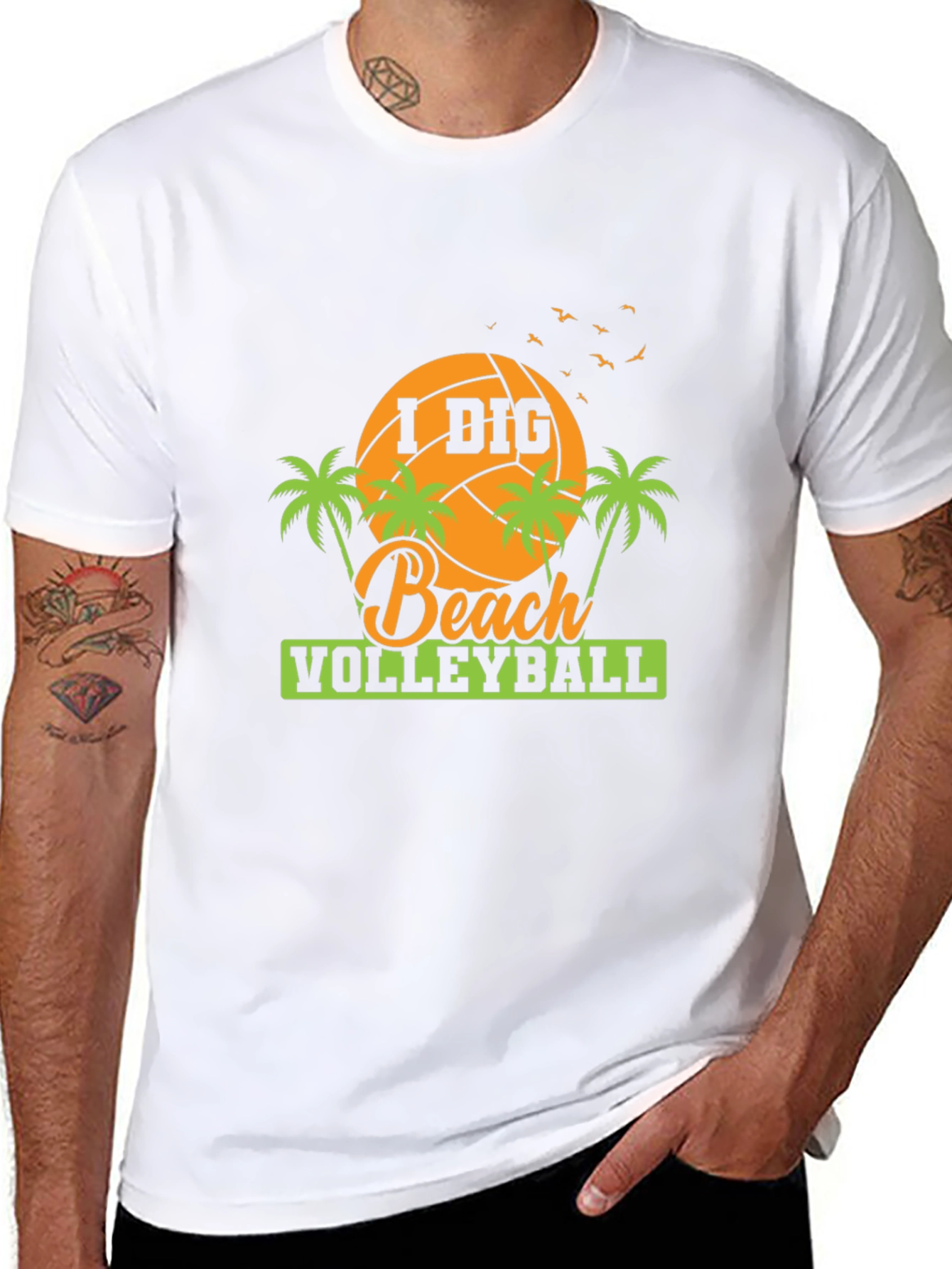 I Dig Beach Volleyball Graphic Tee