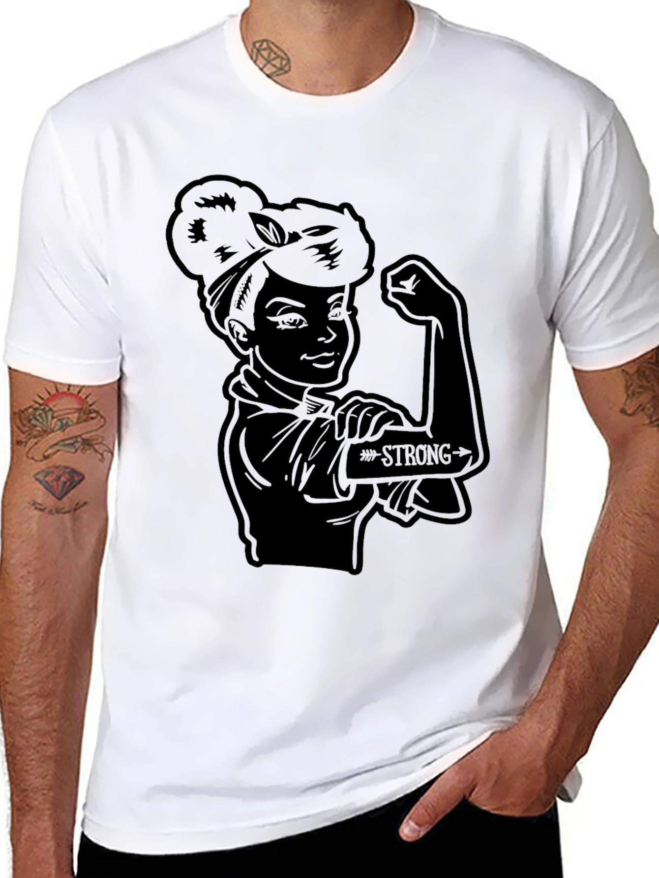 Rosie the Riveter Strong T-Shirt