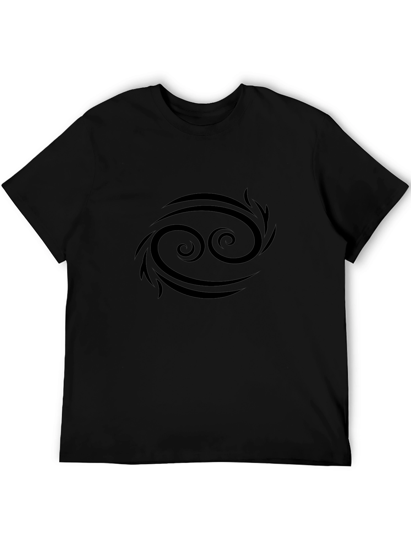 Cancer Zodiac T-Shirt - Black Graphic Tee