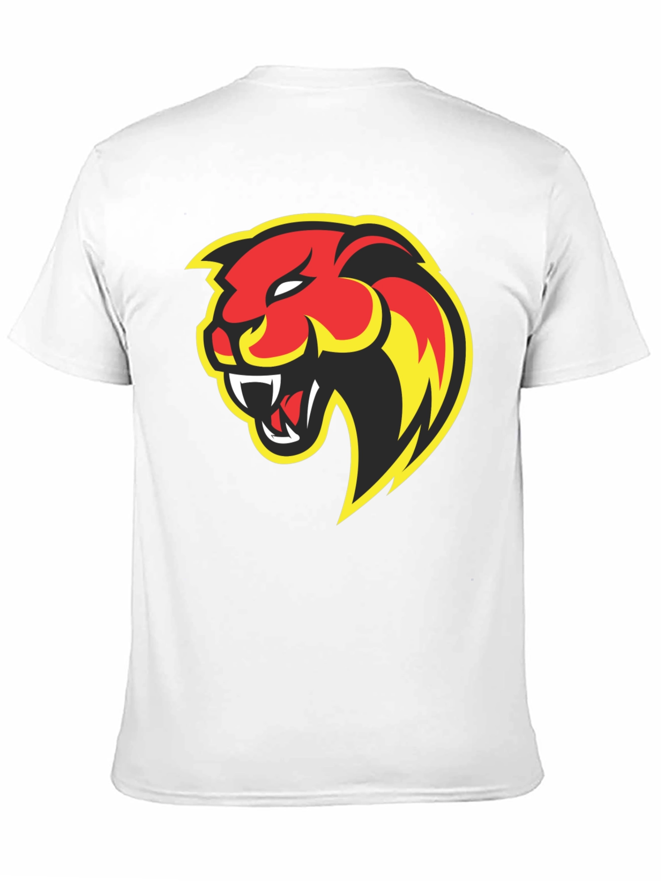 Bold Panther Graphic Tee - Black Cotton T-Shirt