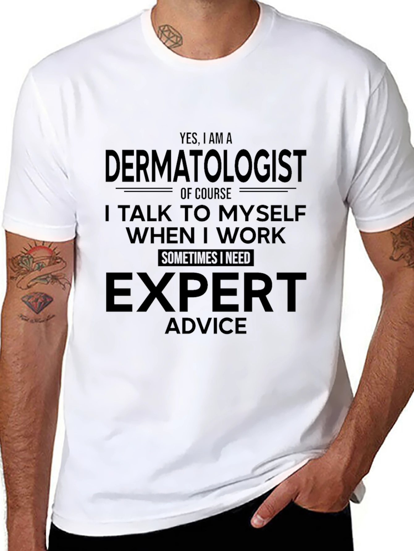 Dermatologist Expert Advice Graphic T-Shirt