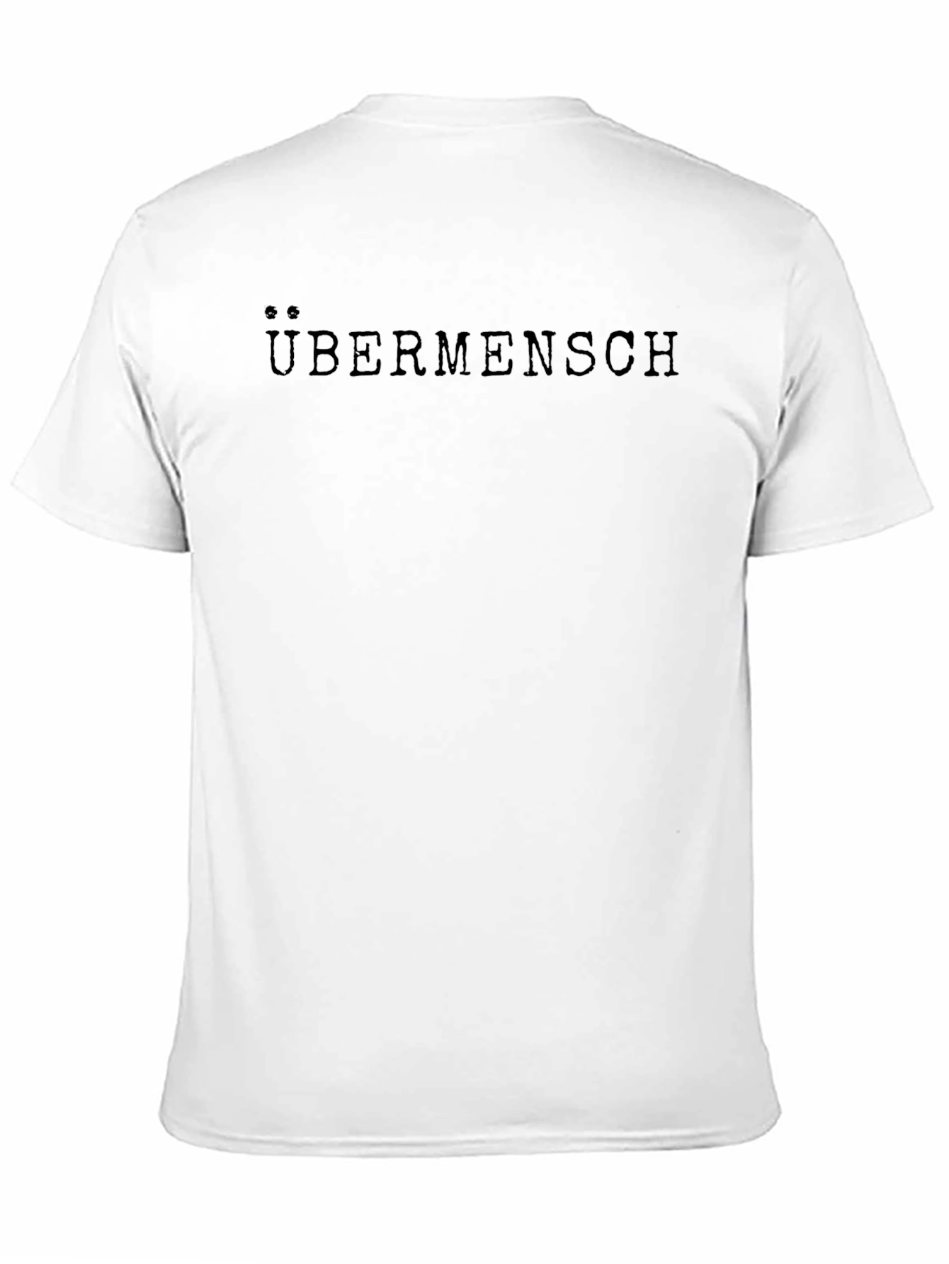 Übermensch Graphic Tee - Black Cotton T-Shirt