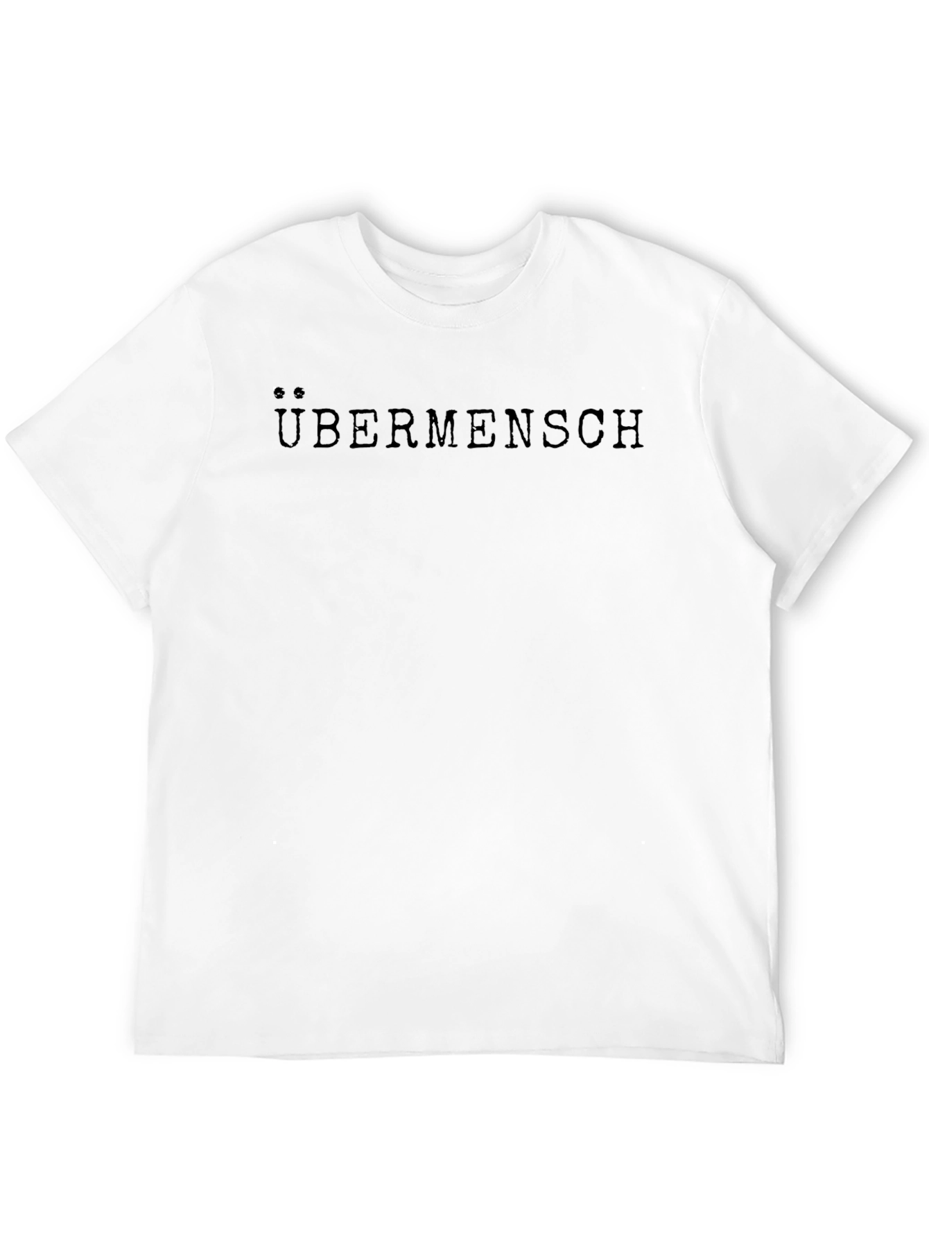 Übermensch Graphic Tee - Black Cotton T-Shirt