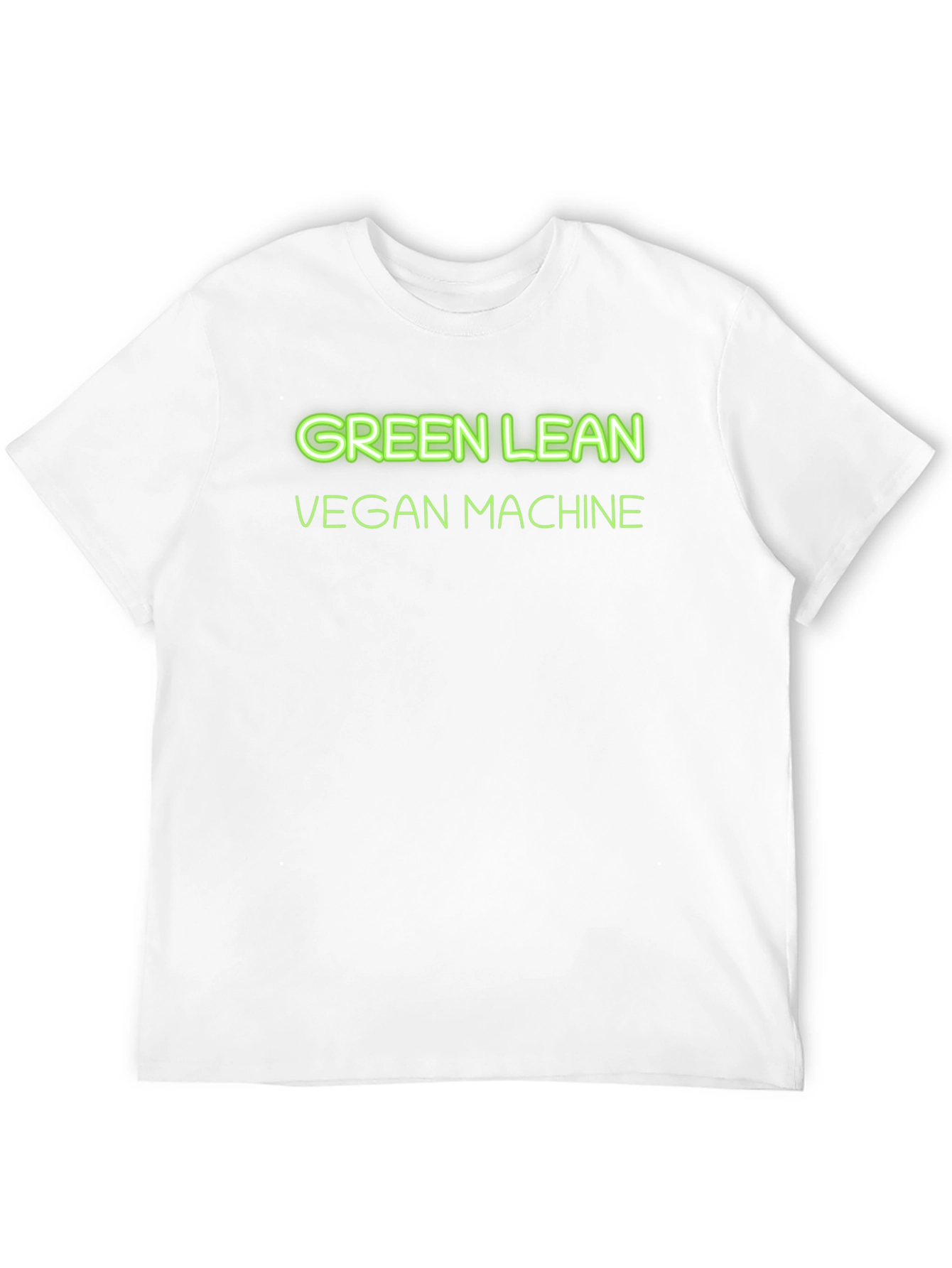 Green Lean Vegan Machine Black T-Shirt
