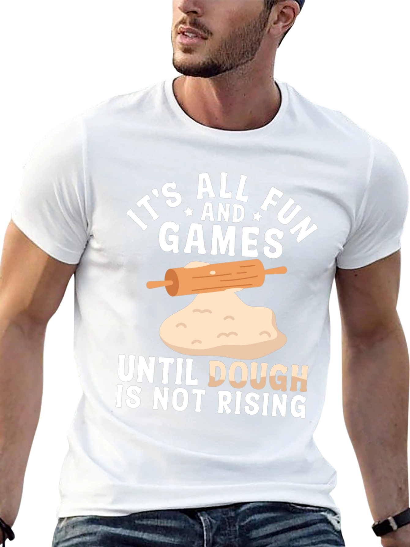 Funny Baking T-Shirt - Dough is Not Rising