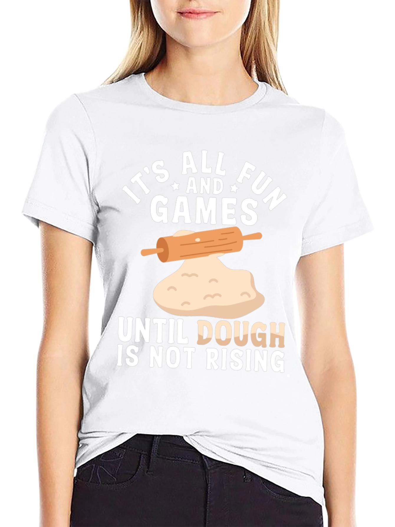 Funny Baking T-Shirt - Dough is Not Rising