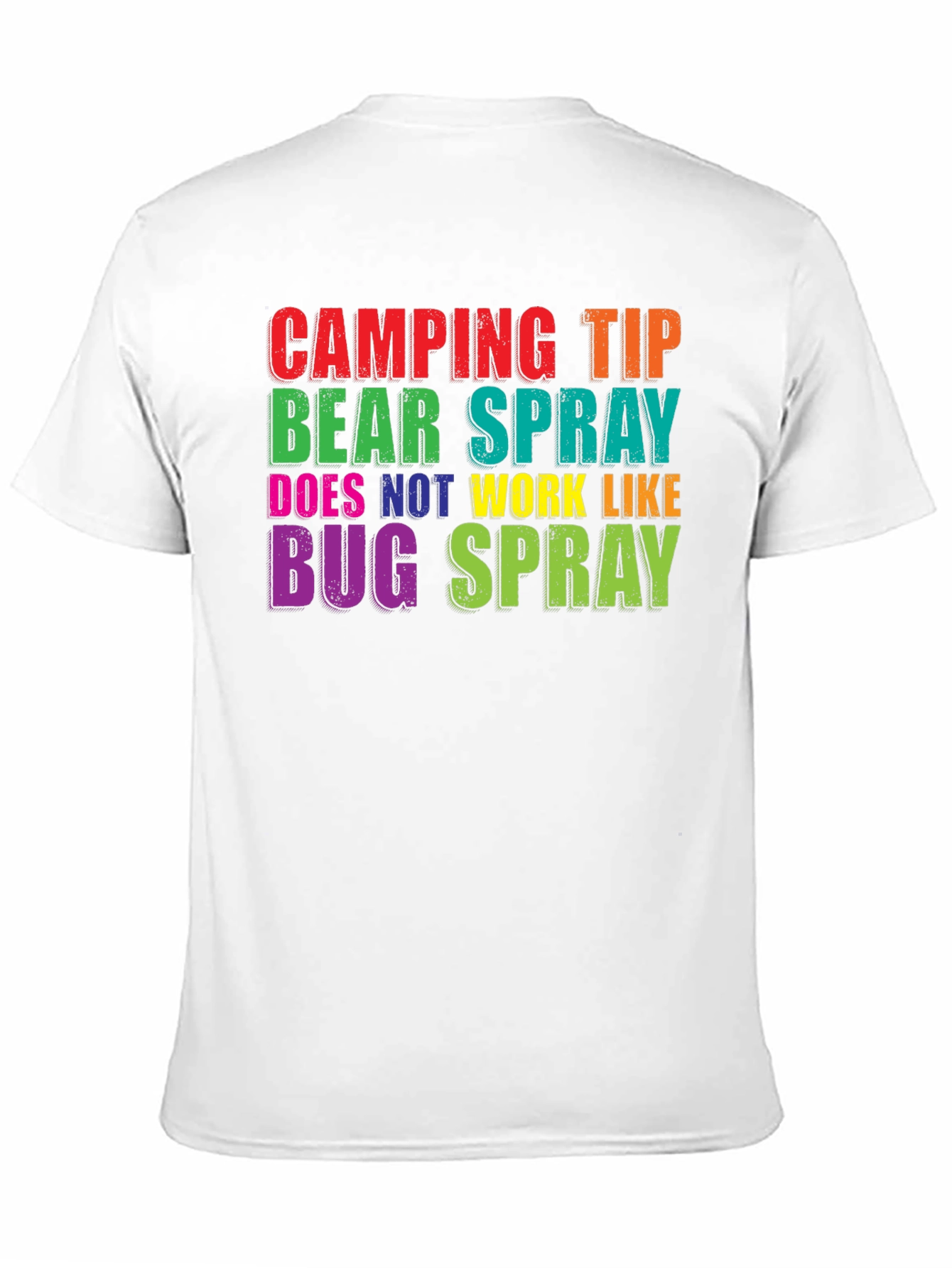 Camping Tip Bear Spray Funny Graphic Tee