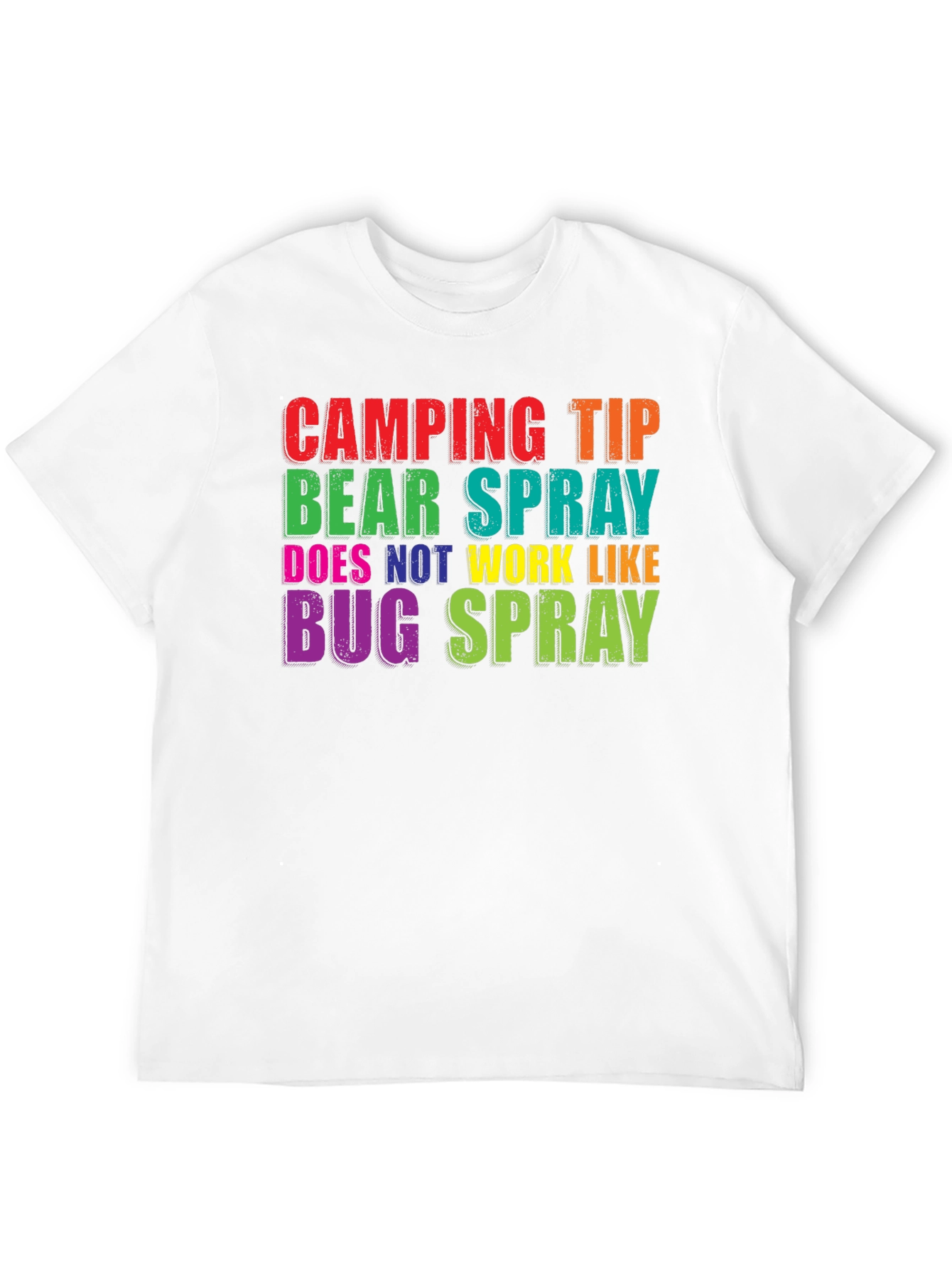 Camping Tip Bear Spray Funny Graphic Tee