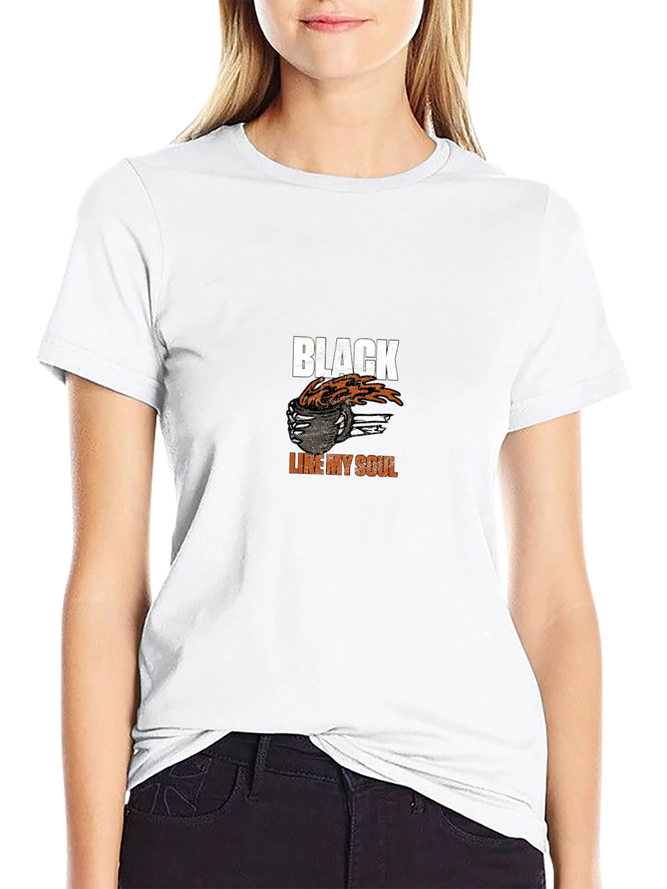 Black Like My Soul T-Shirt - Coffee Lover Tee