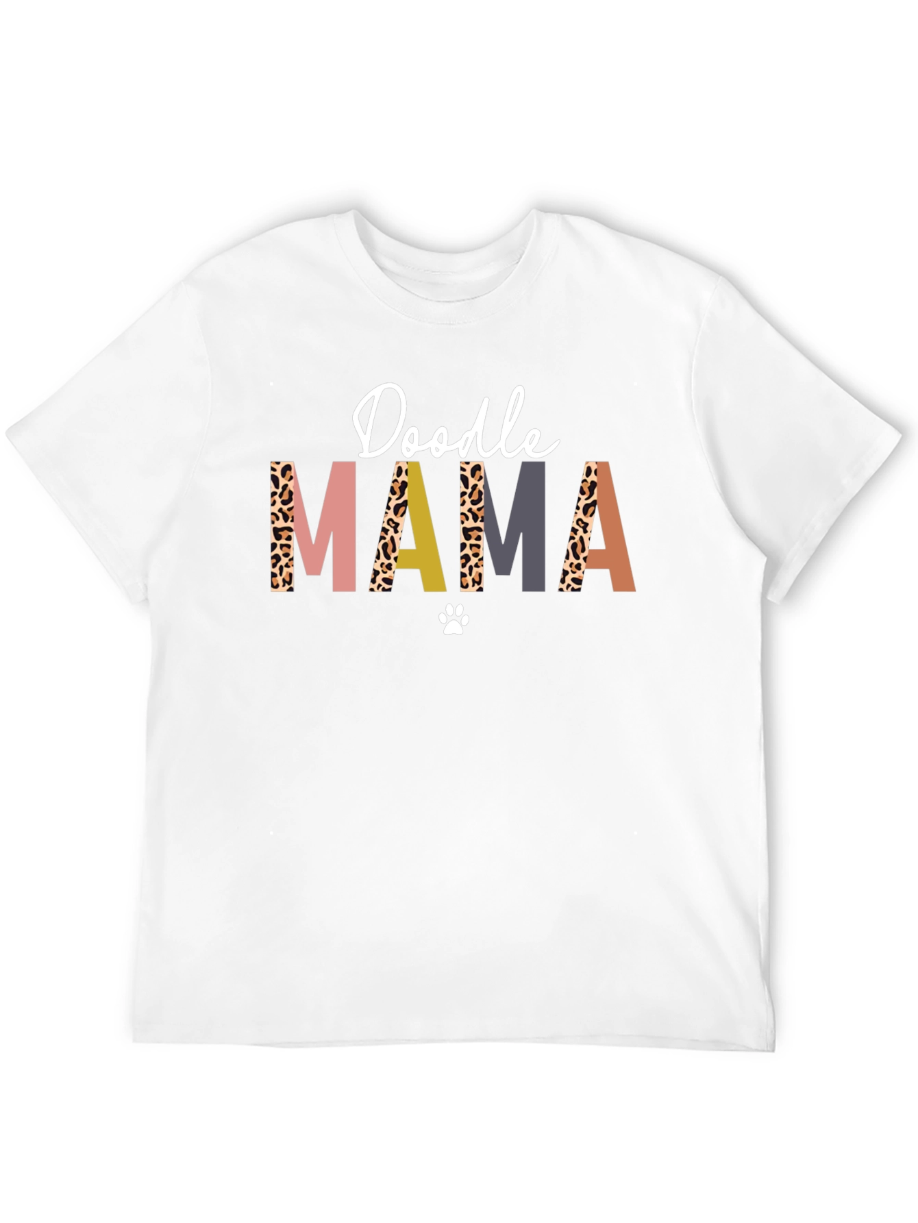 Doodle Mama T-Shirt - Leopard Print