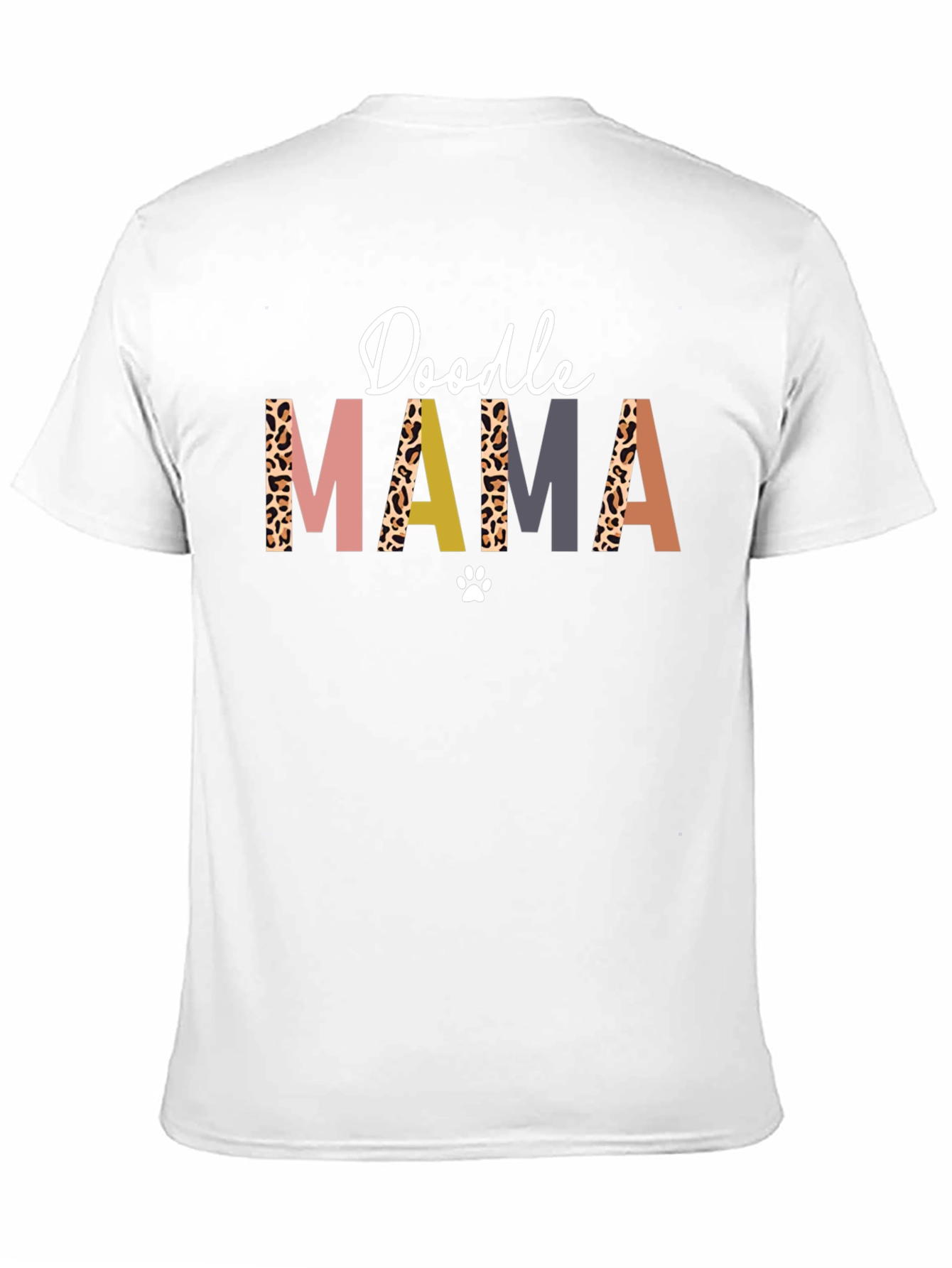 Doodle Mama T-Shirt - Leopard Print