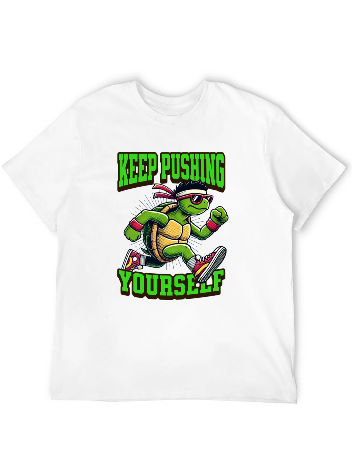 Keep Pushing Turtle Graphic Tee