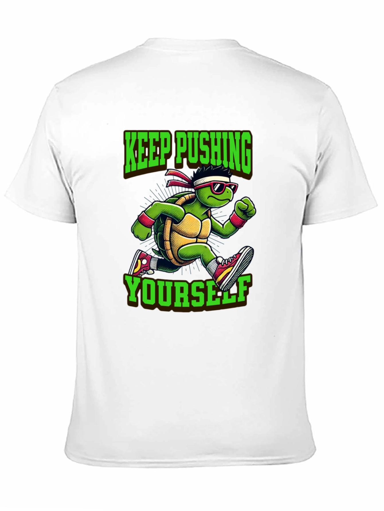 Keep Pushing Turtle Graphic Tee