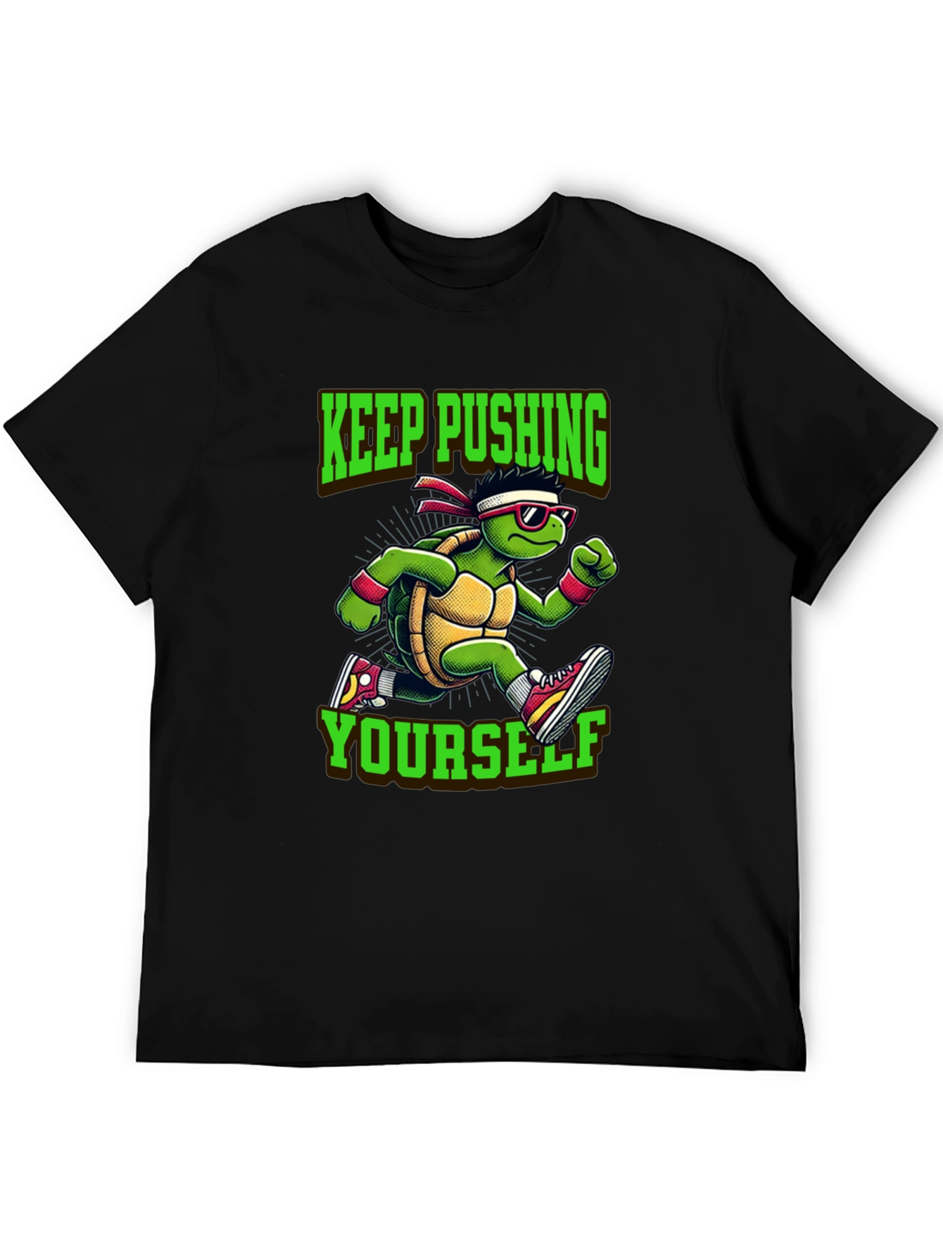 Keep Pushing Turtle Graphic Tee