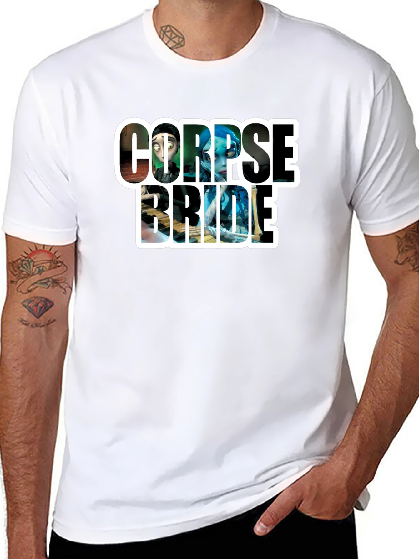 Corpse Bride Graphic T-Shirt - Black