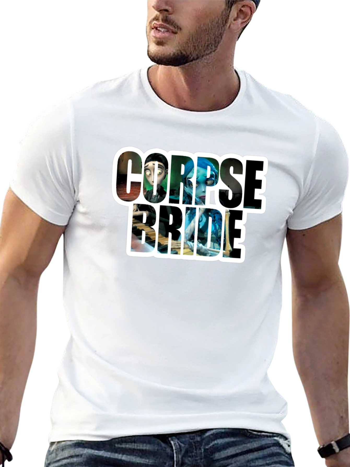 Corpse Bride Graphic T-Shirt - Black