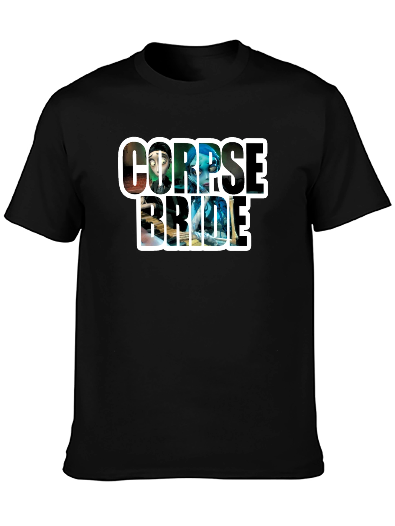 Corpse Bride Graphic T-Shirt - Black