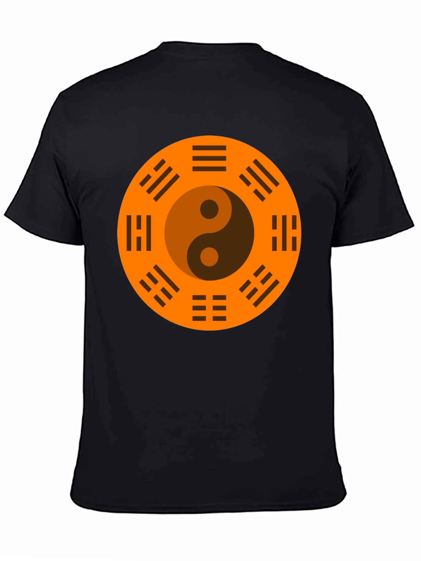 Yin Yang Bagua Black T-Shirt - Balance & Harmony