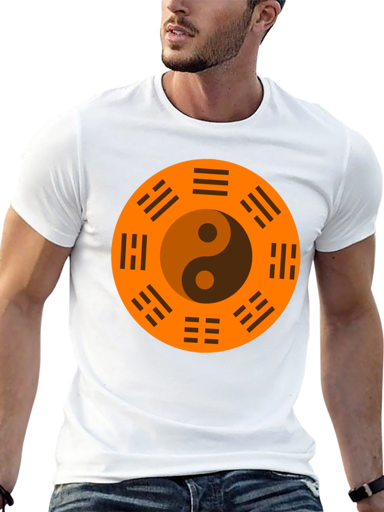Yin Yang Bagua Black T-Shirt - Balance & Harmony