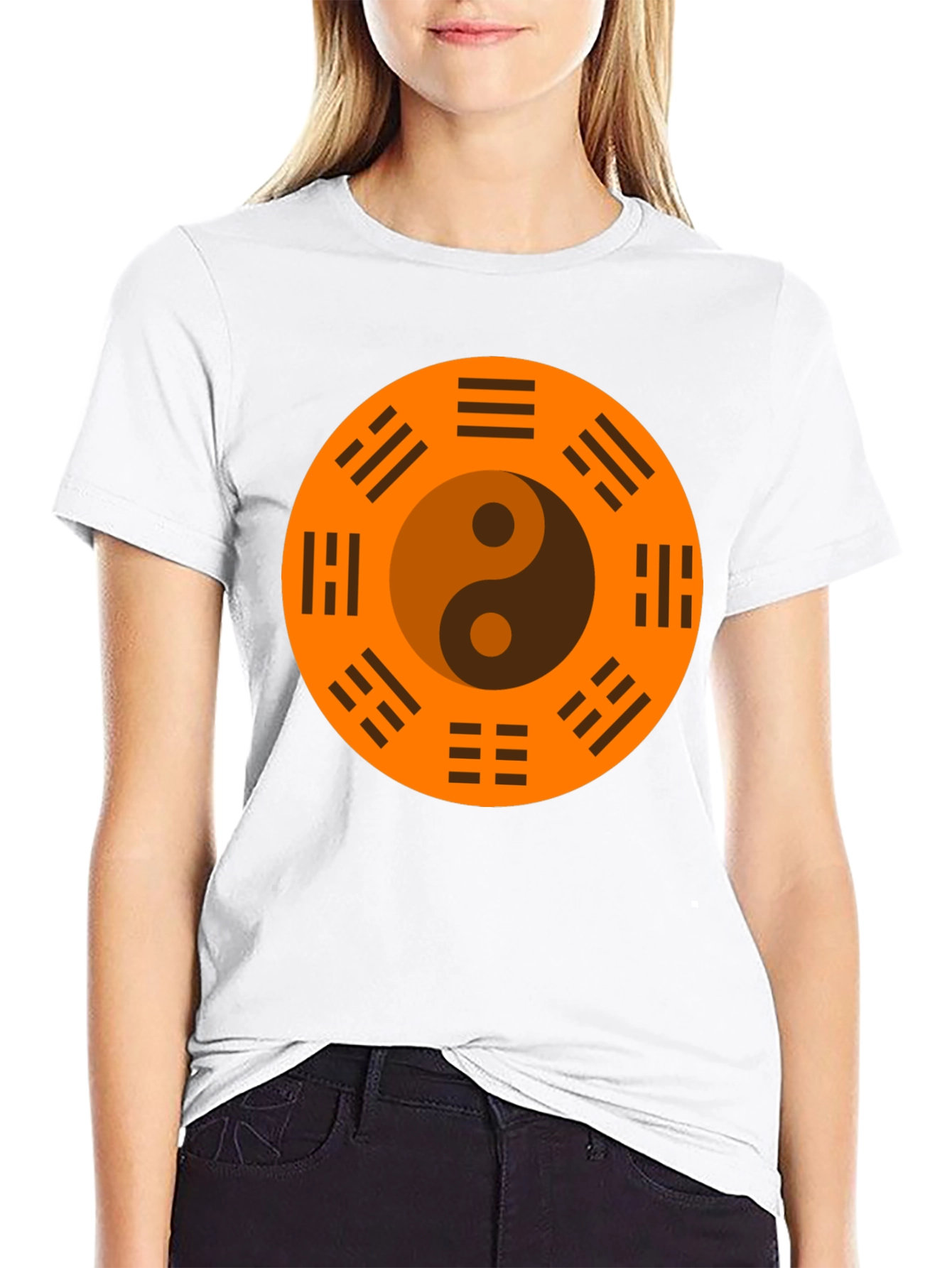 Yin Yang Bagua Black T-Shirt - Balance & Harmony