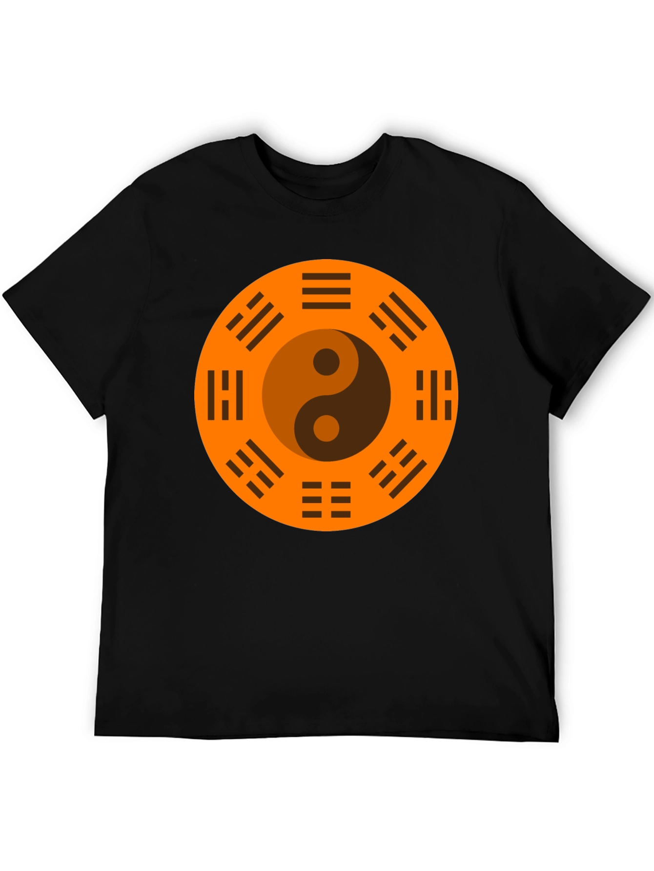 Yin Yang Bagua Black T-Shirt - Balance & Harmony