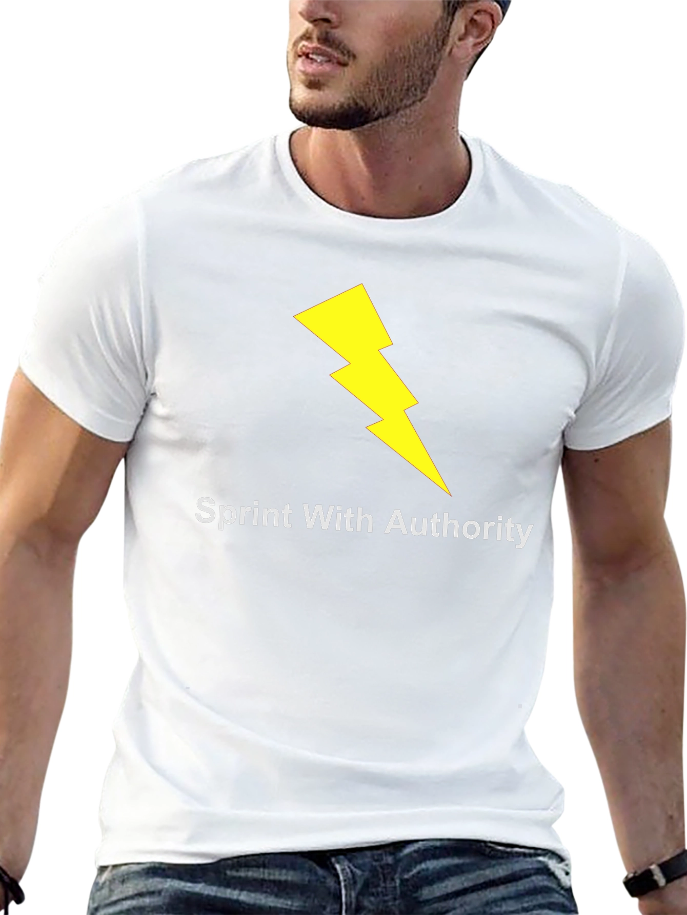Sprint With Authority Black T-Shirt