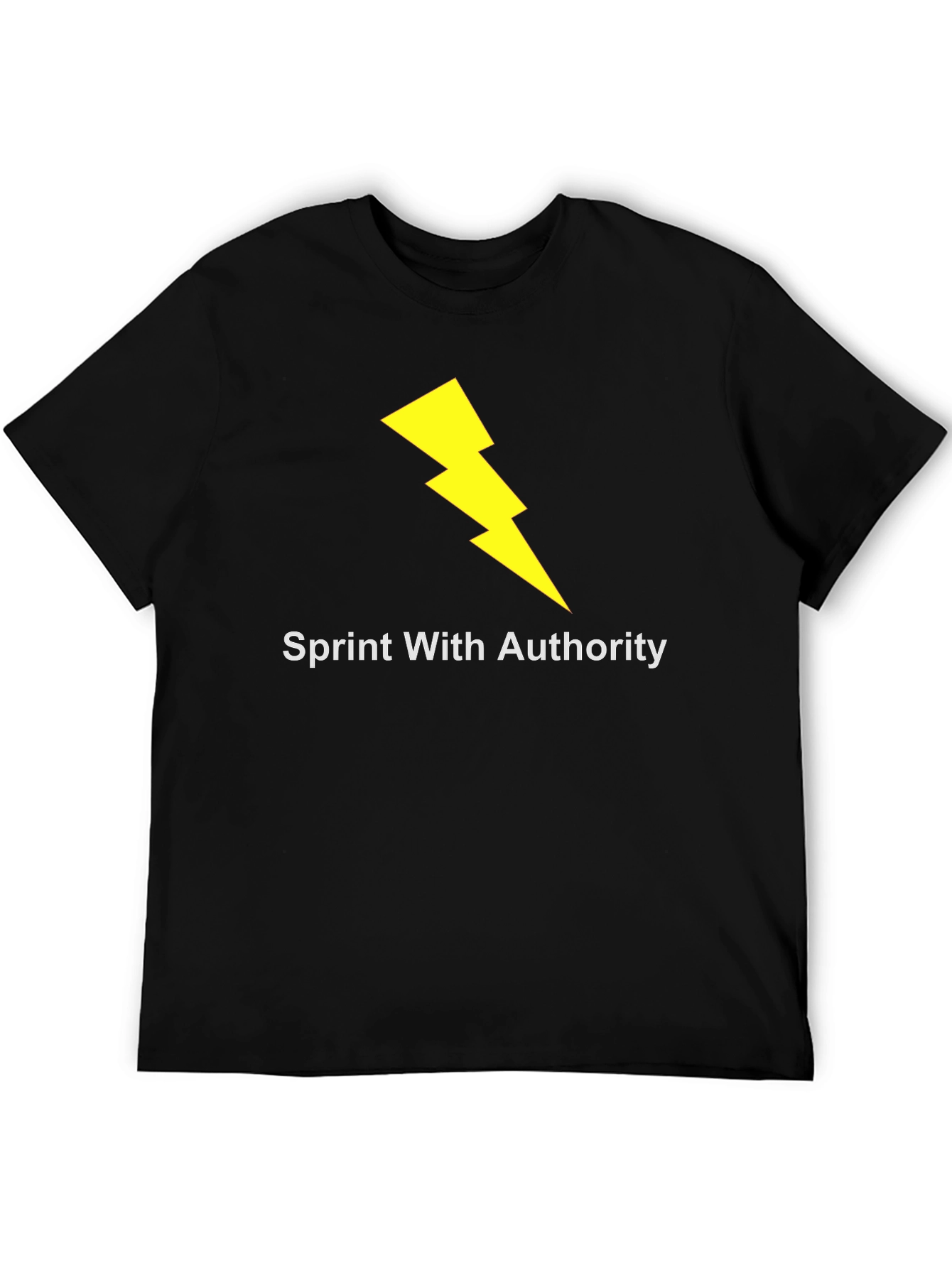 Sprint With Authority Black T-Shirt