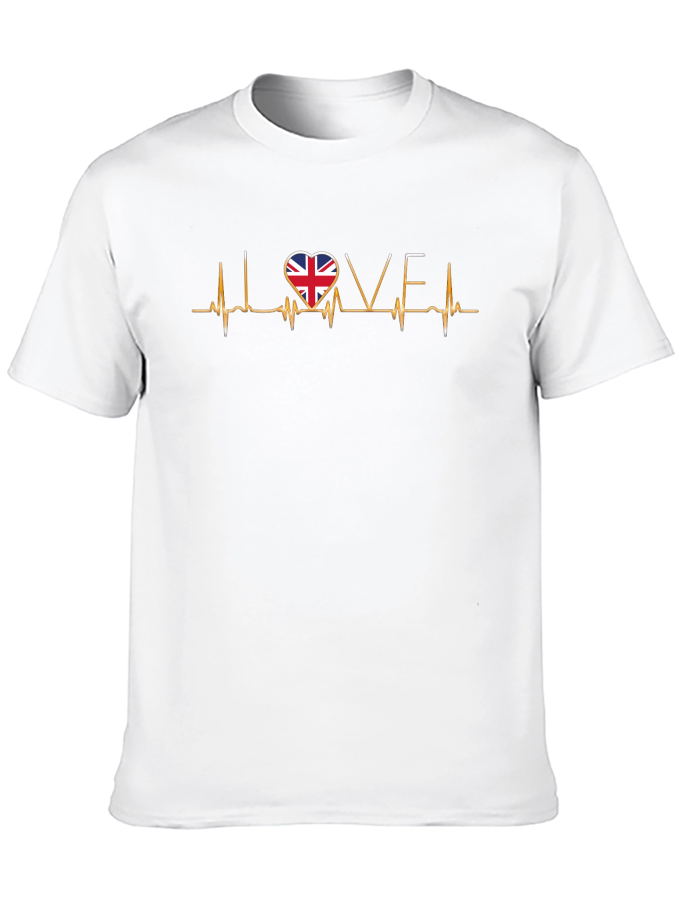 Union Jack Love Heartbeat T-Shirt