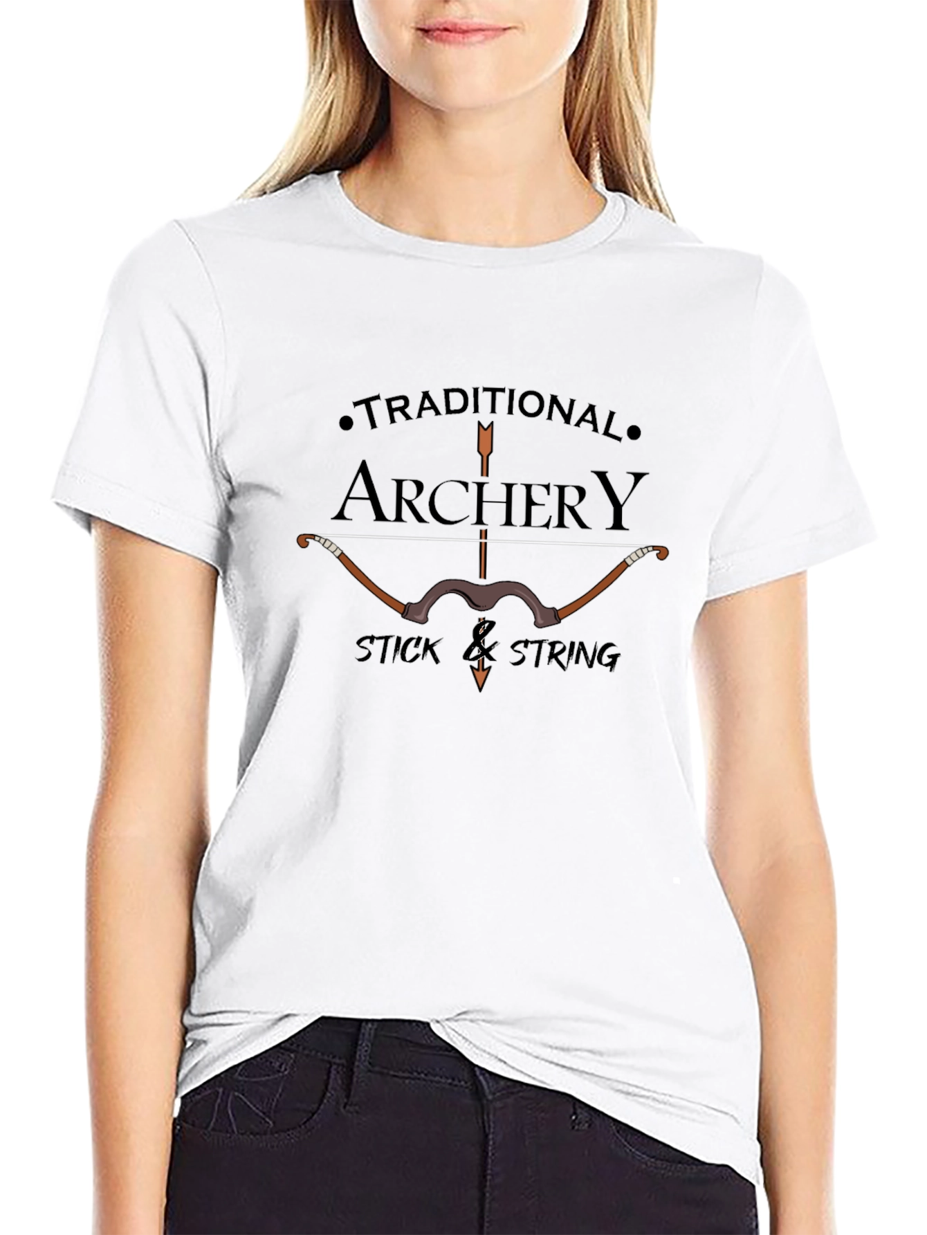 Traditional Archery T-Shirt - Stick and String Bow Tee