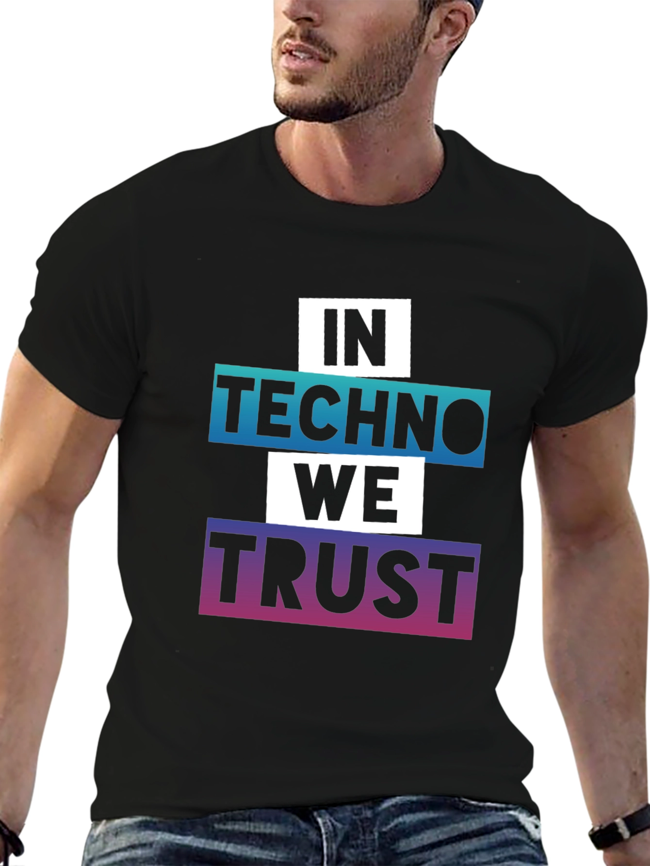 In Techno We Trust Graphic Tee