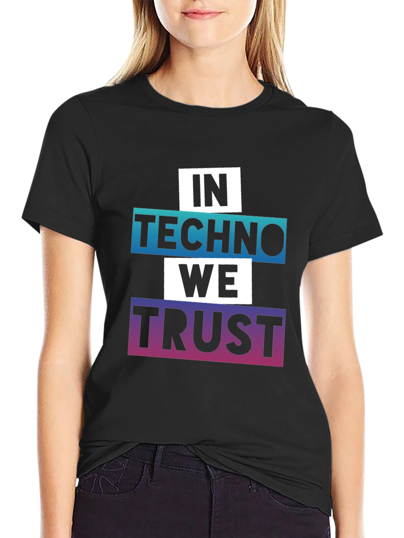 In Techno We Trust Graphic Tee