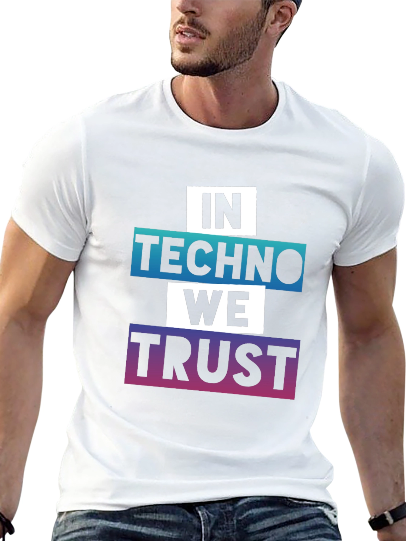 In Techno We Trust Graphic Tee