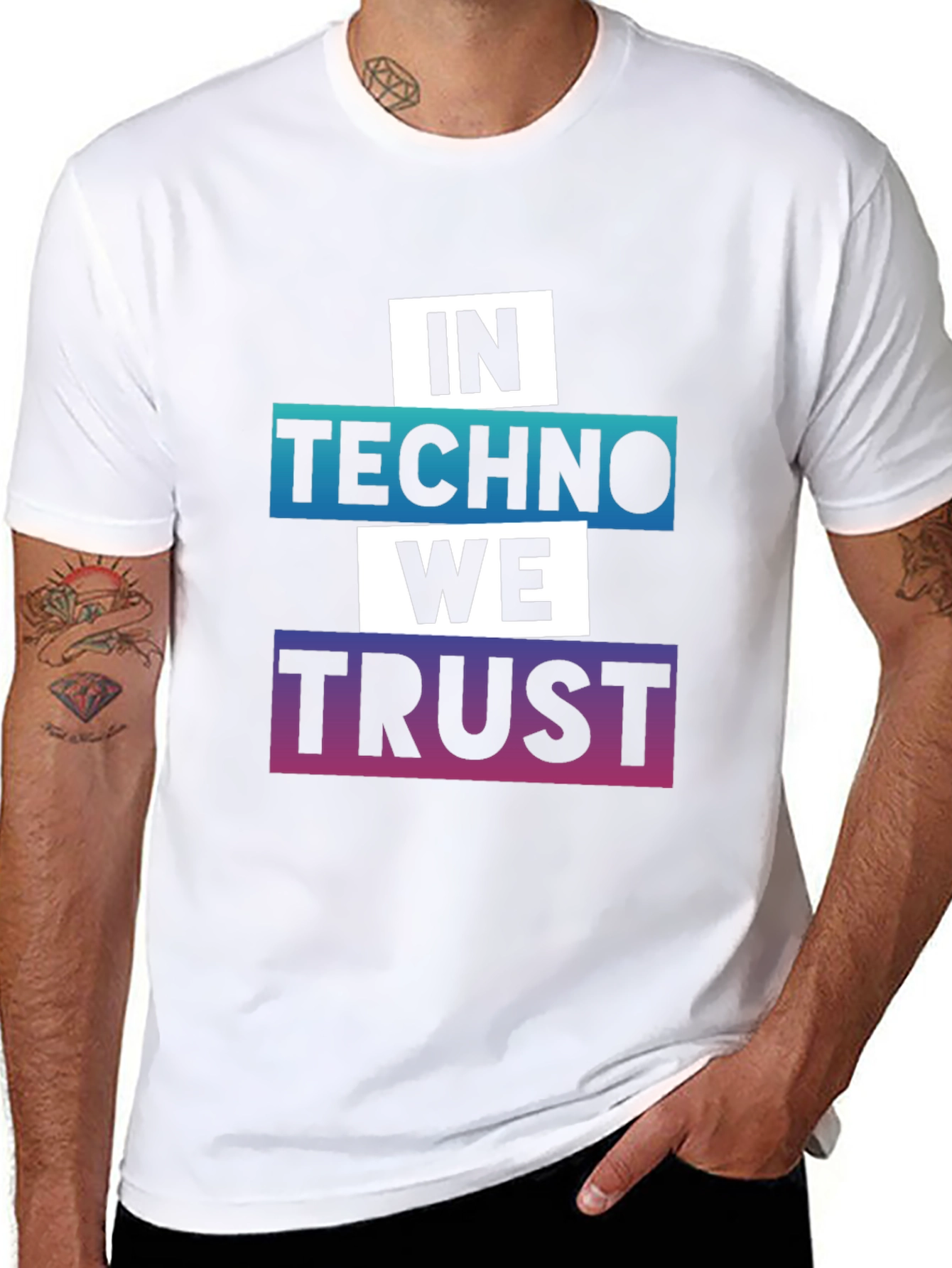 In Techno We Trust Graphic Tee