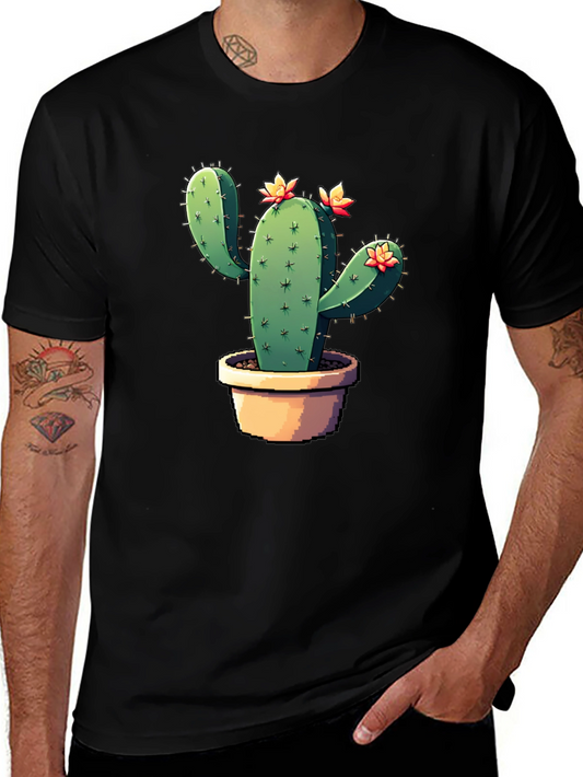 Cactus Graphic Black T-Shirt