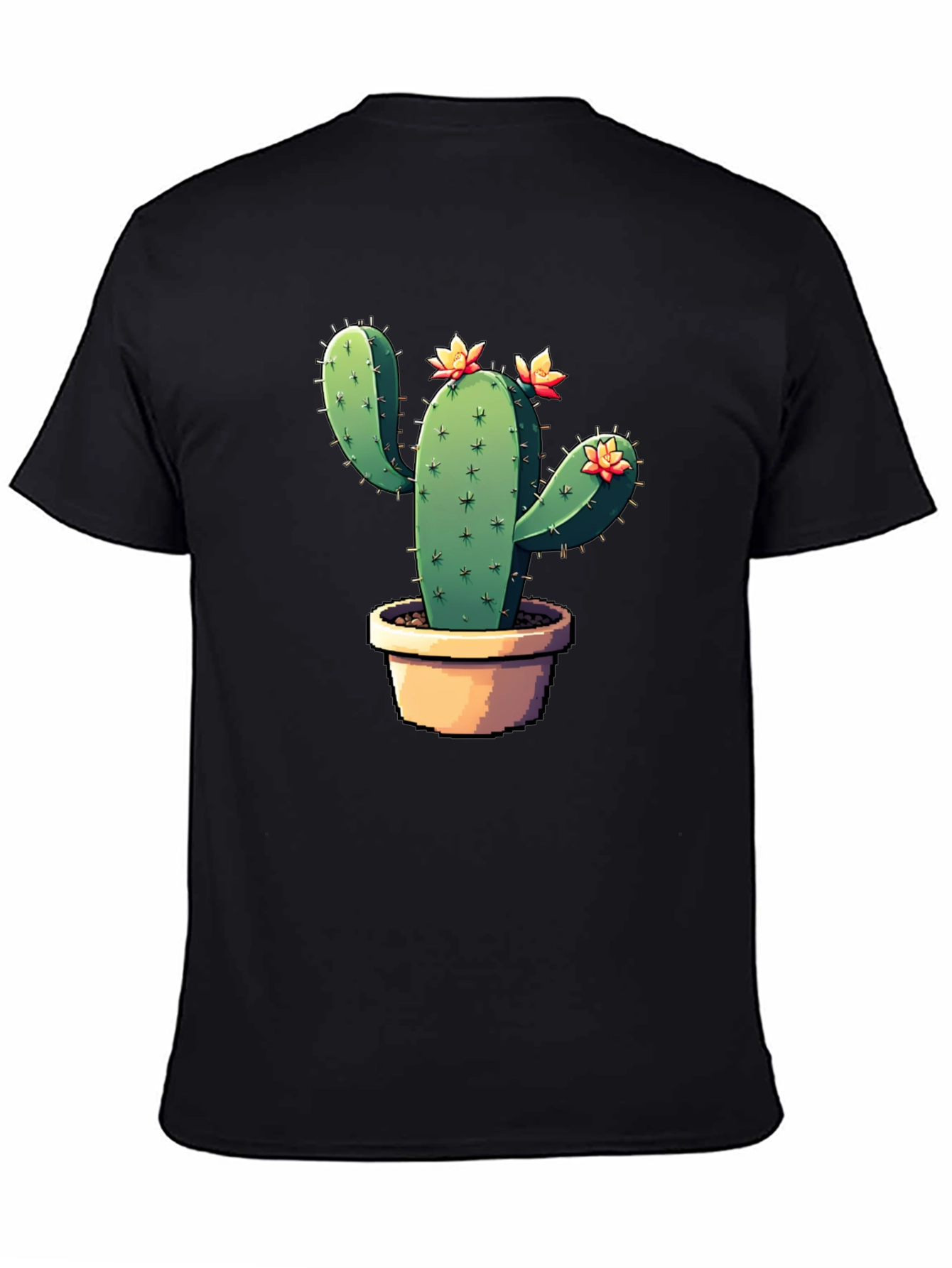 Cactus Graphic Black T-Shirt