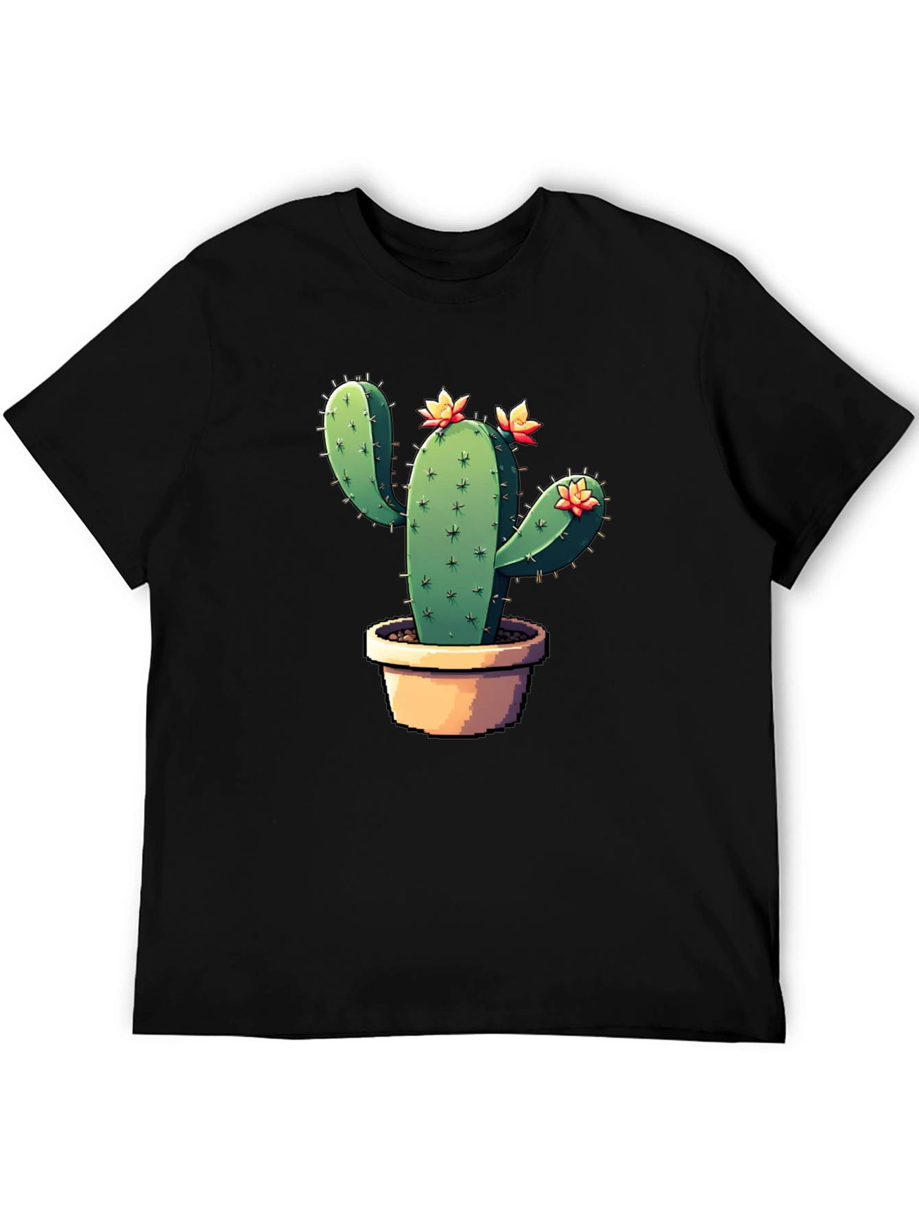 Cactus Graphic Black T-Shirt