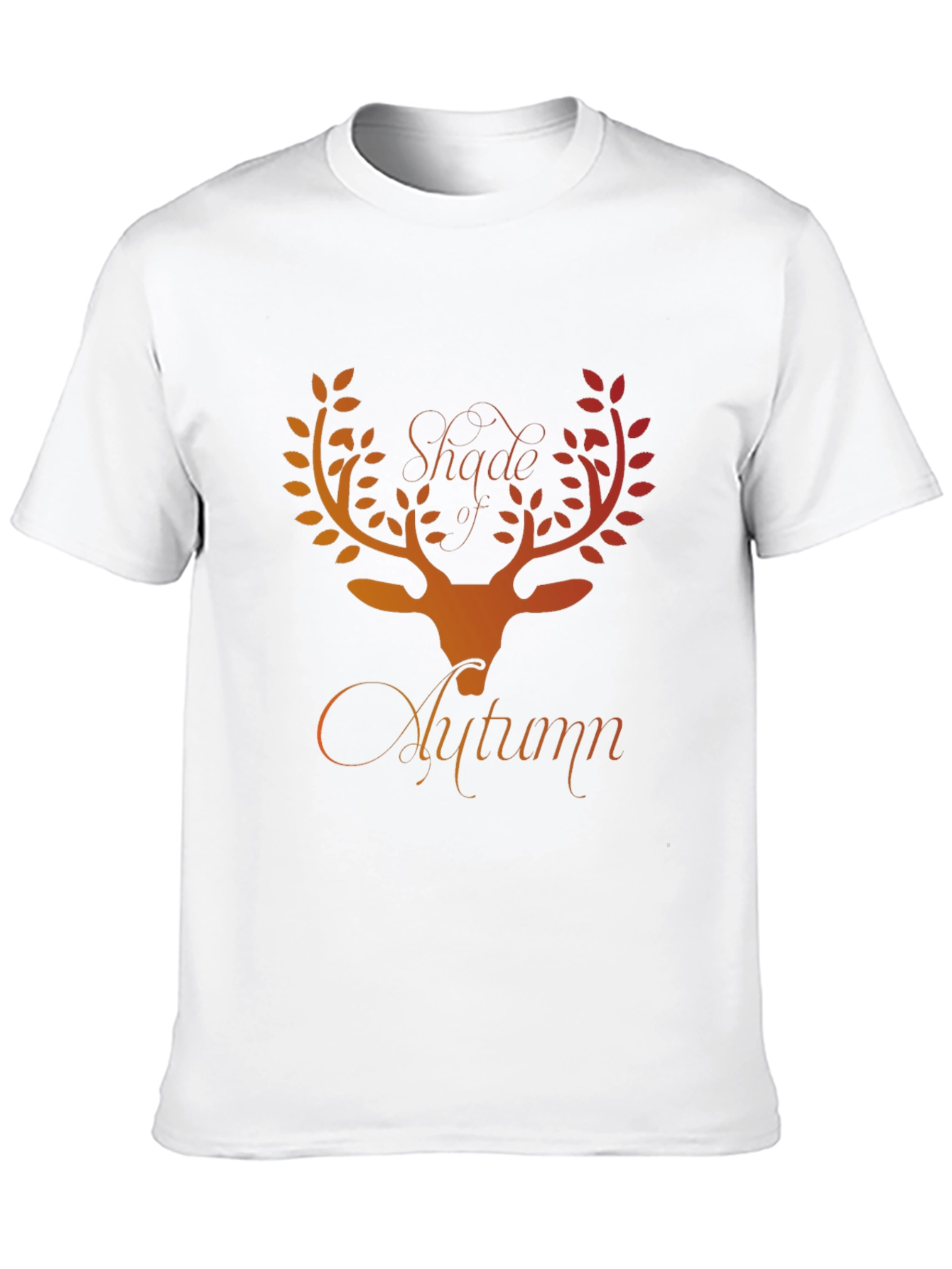 Shade of Autumn Deer Graphic Tee - Black