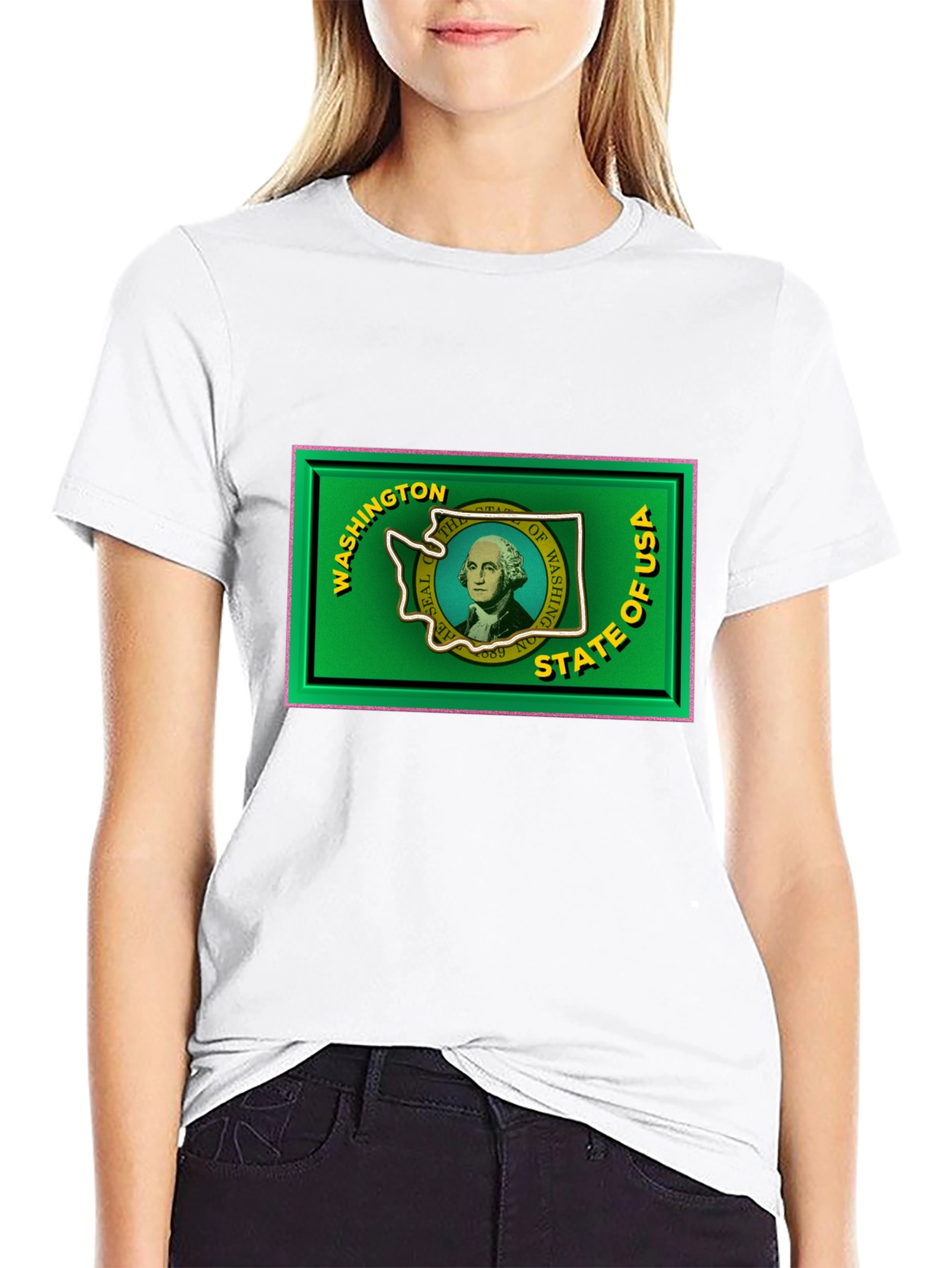 Washington State Flag Graphic T-Shirt