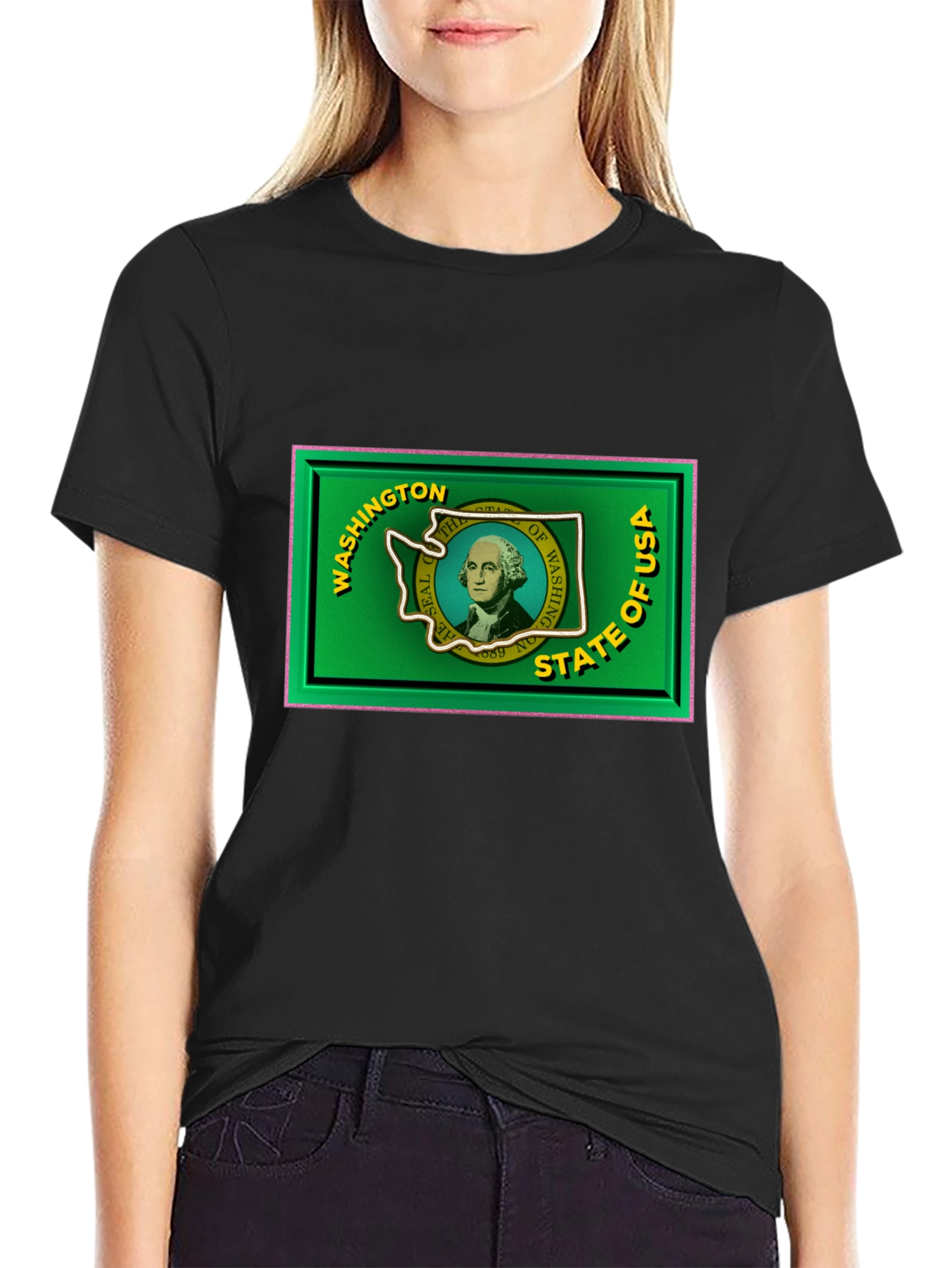 Washington State Flag Graphic T-Shirt