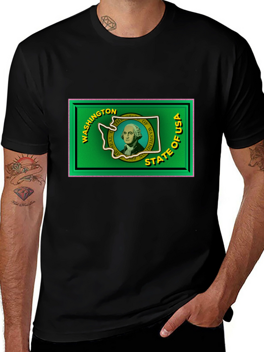 Washington State Flag Graphic T-Shirt