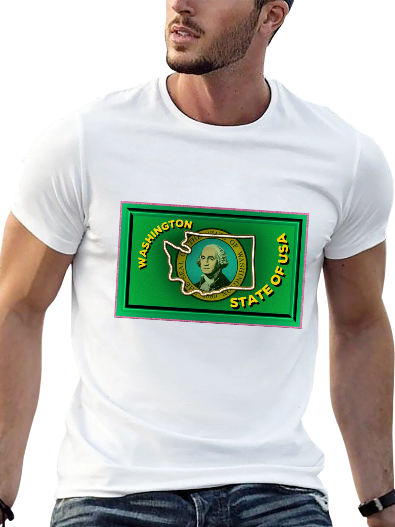 Washington State Flag Graphic T-Shirt