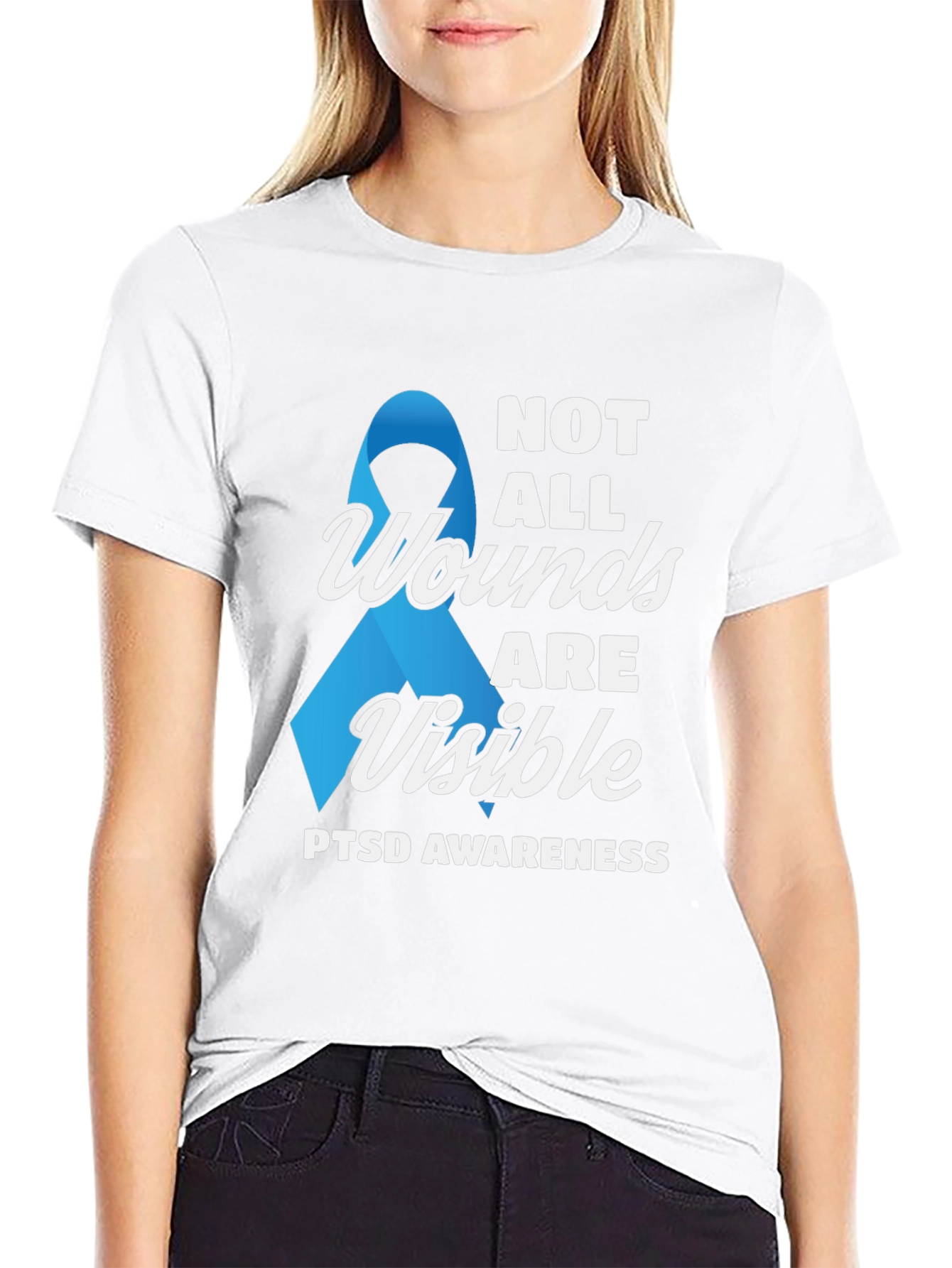 PTSD Awareness T-Shirt - Not All Wounds Are Visible