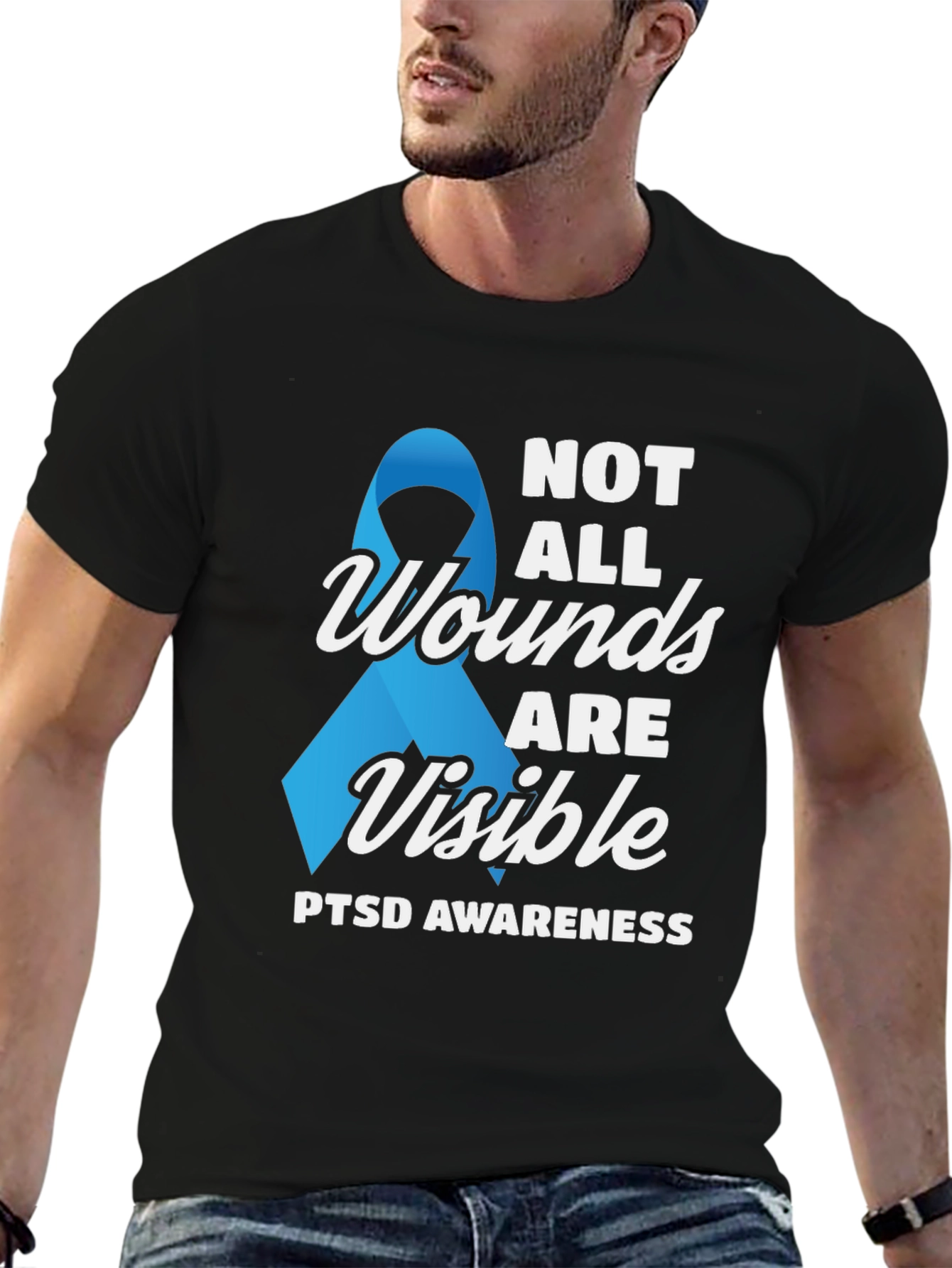 PTSD Awareness T-Shirt - Not All Wounds Are Visible