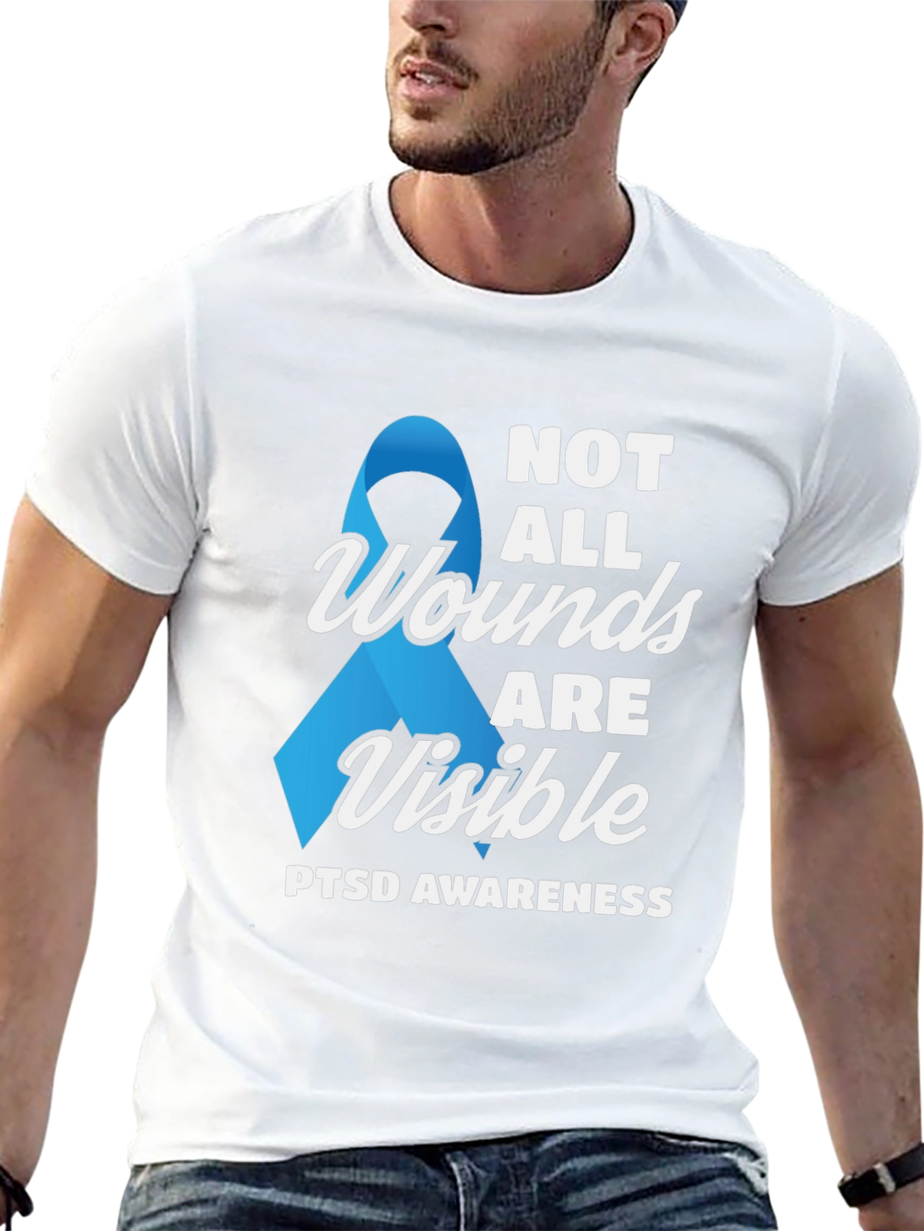 PTSD Awareness T-Shirt - Not All Wounds Are Visible