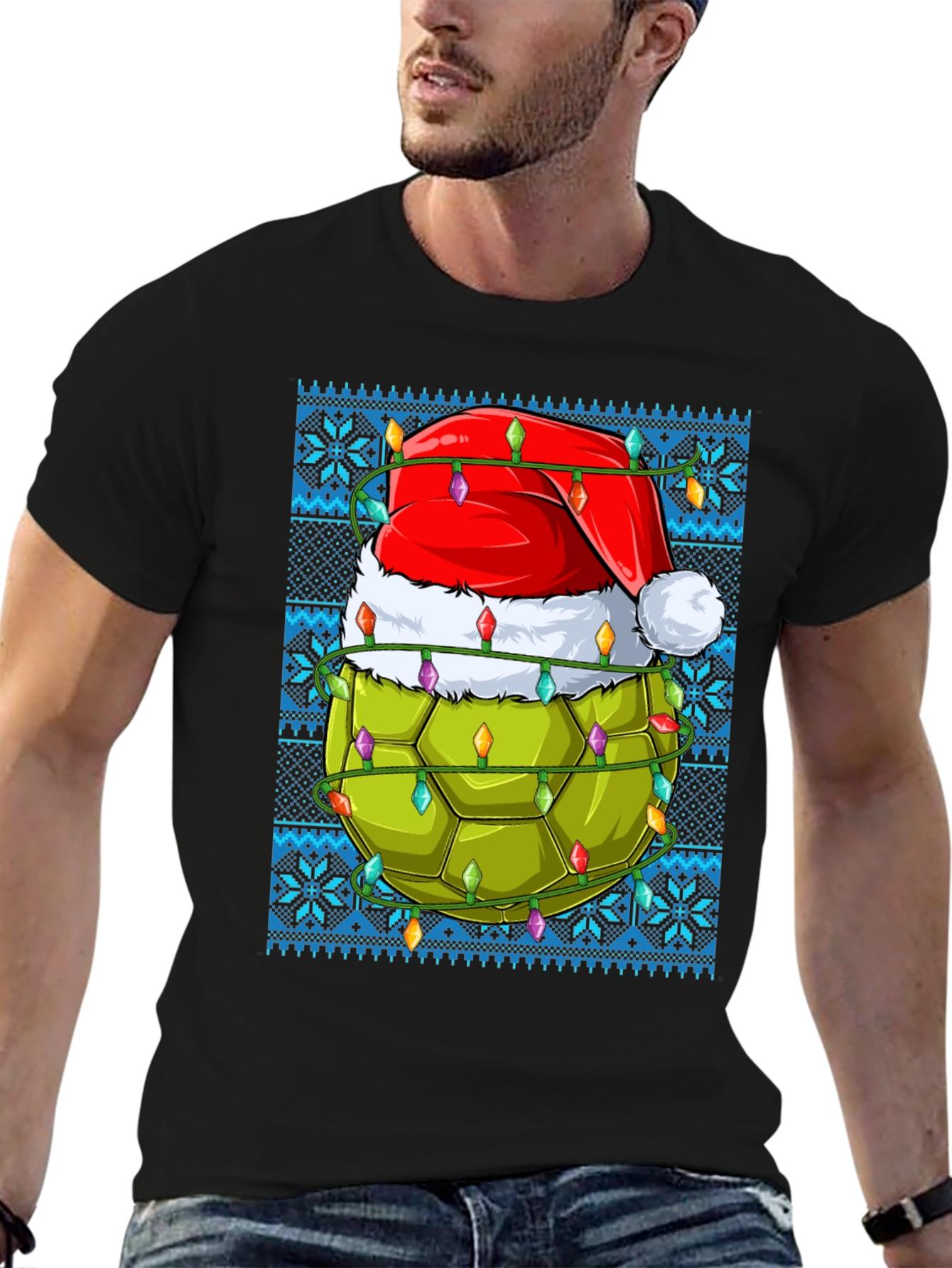 Festive Turtle Shell Christmas T-Shirt