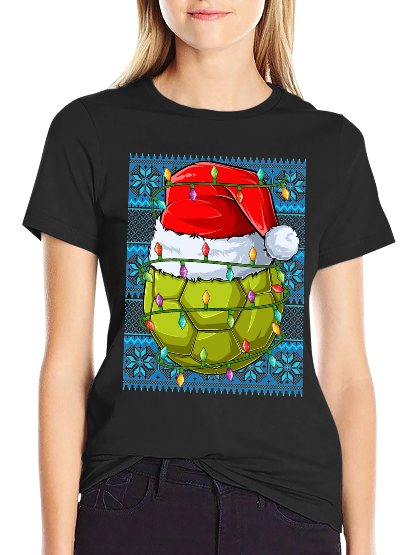 Festive Turtle Shell Christmas T-Shirt