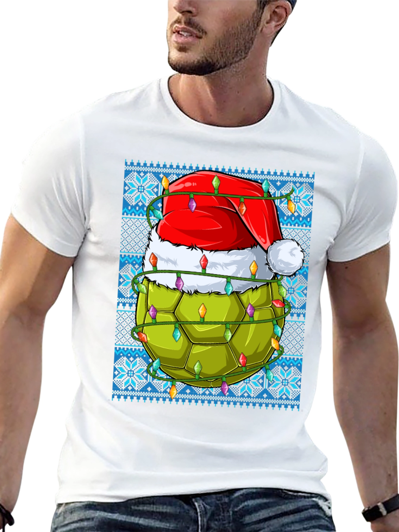 Festive Turtle Shell Christmas T-Shirt