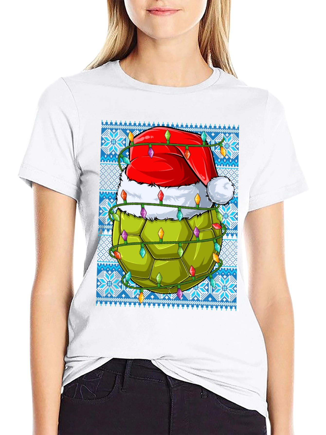 Festive Turtle Shell Christmas T-Shirt