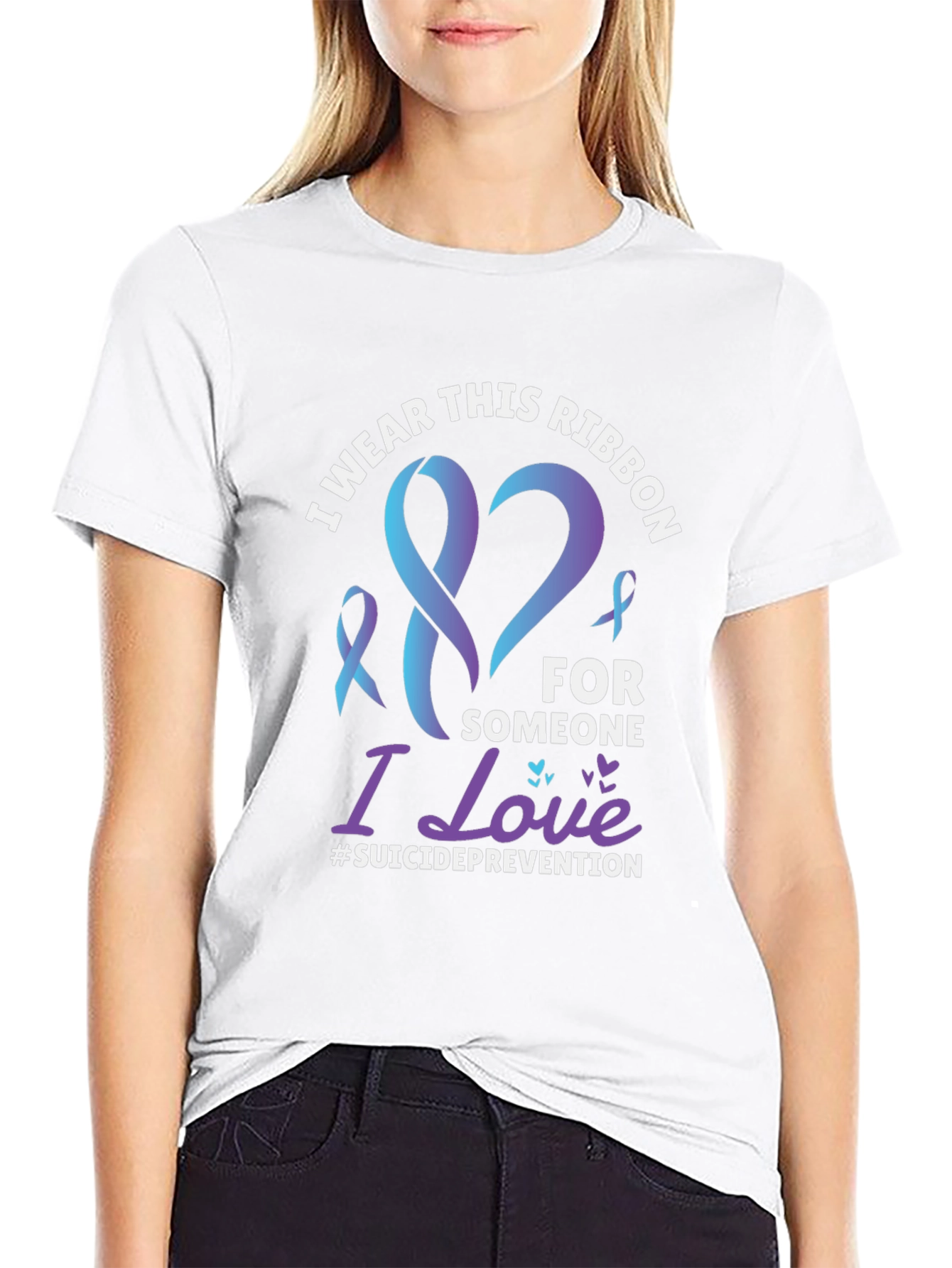 Suicide Prevention Awareness Ribbon T-Shirt