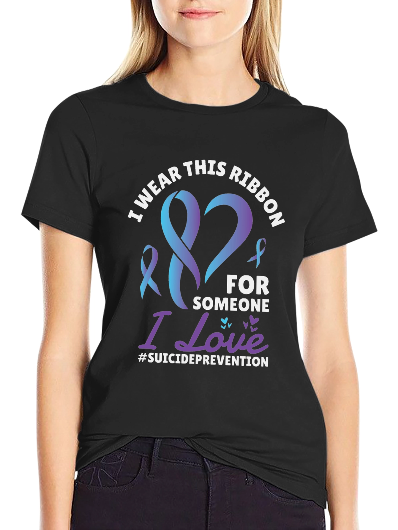 Suicide Prevention Awareness Ribbon T-Shirt